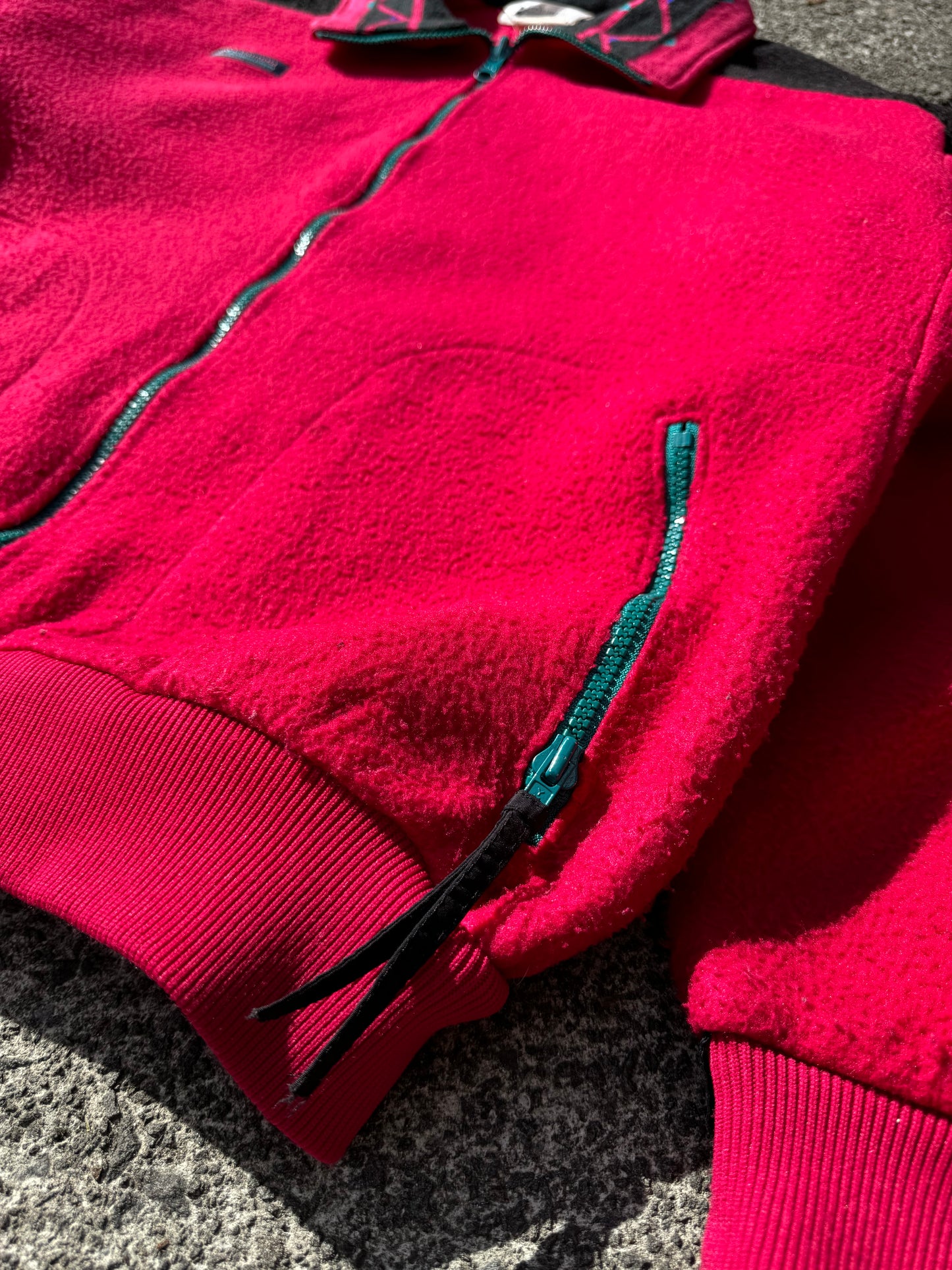 Vintage Cherry Columbia Fleece Jacket