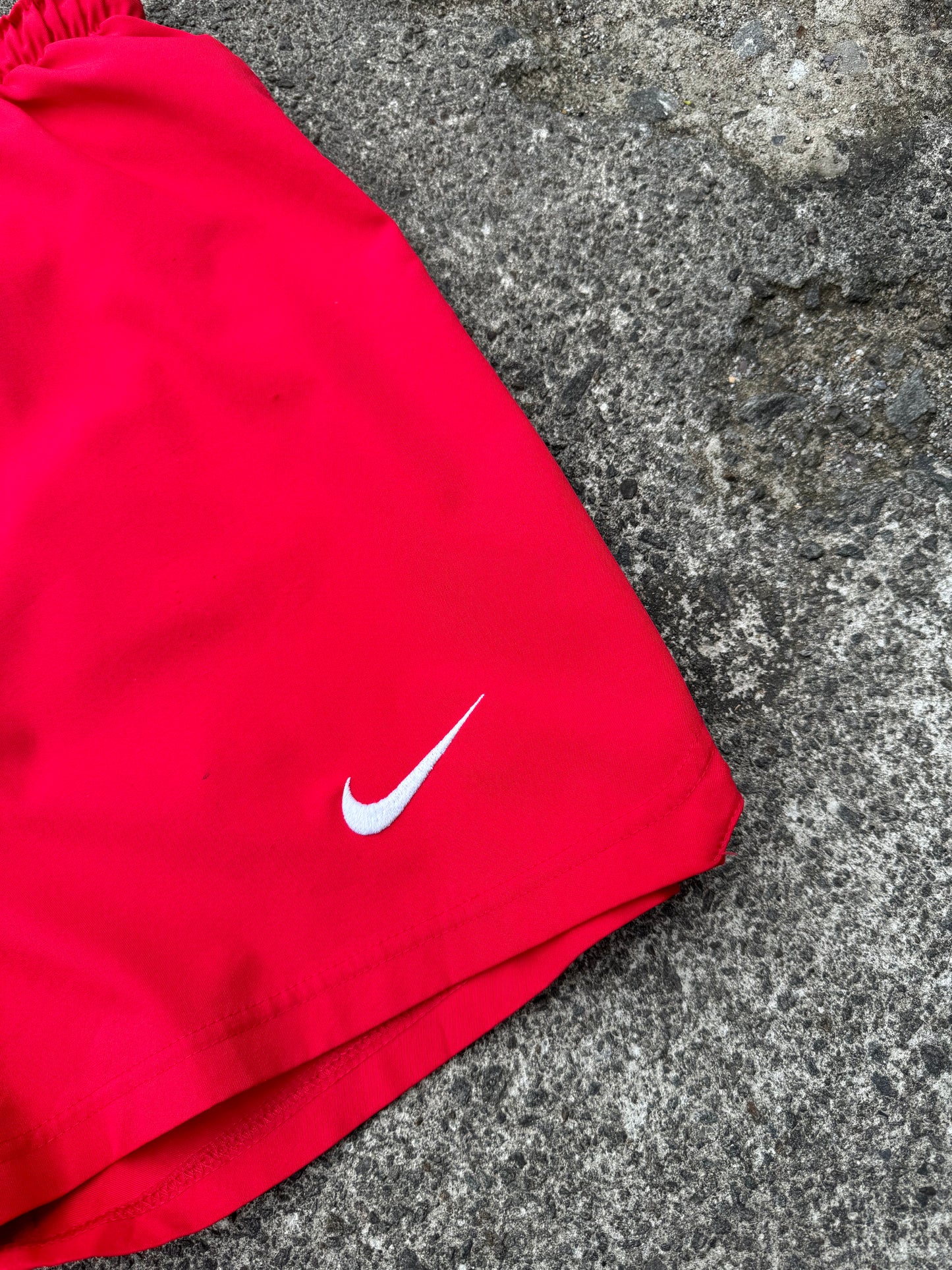 Red Nike T90 Football Shorts