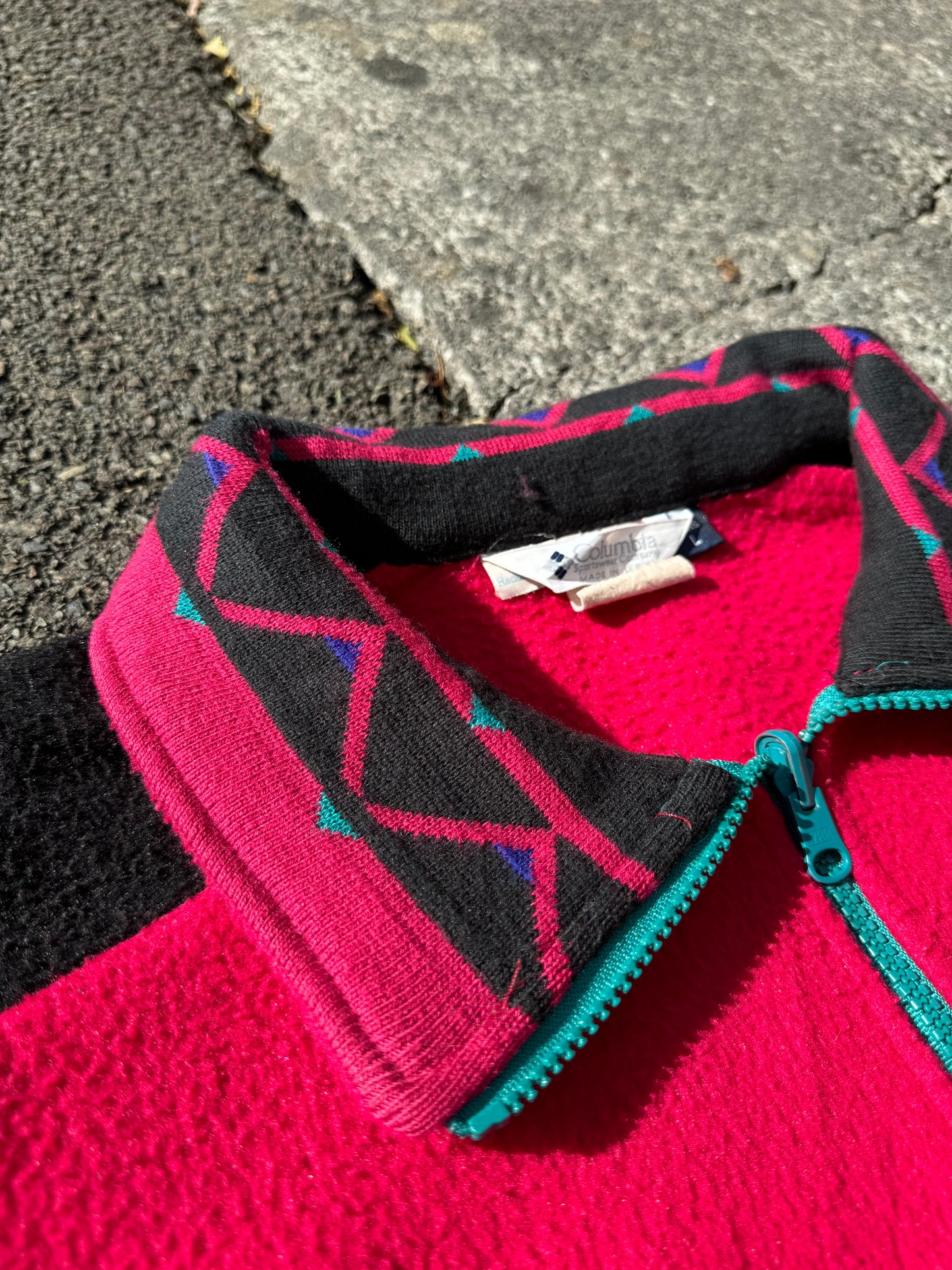 Vintage Cherry Columbia Fleece Jacket