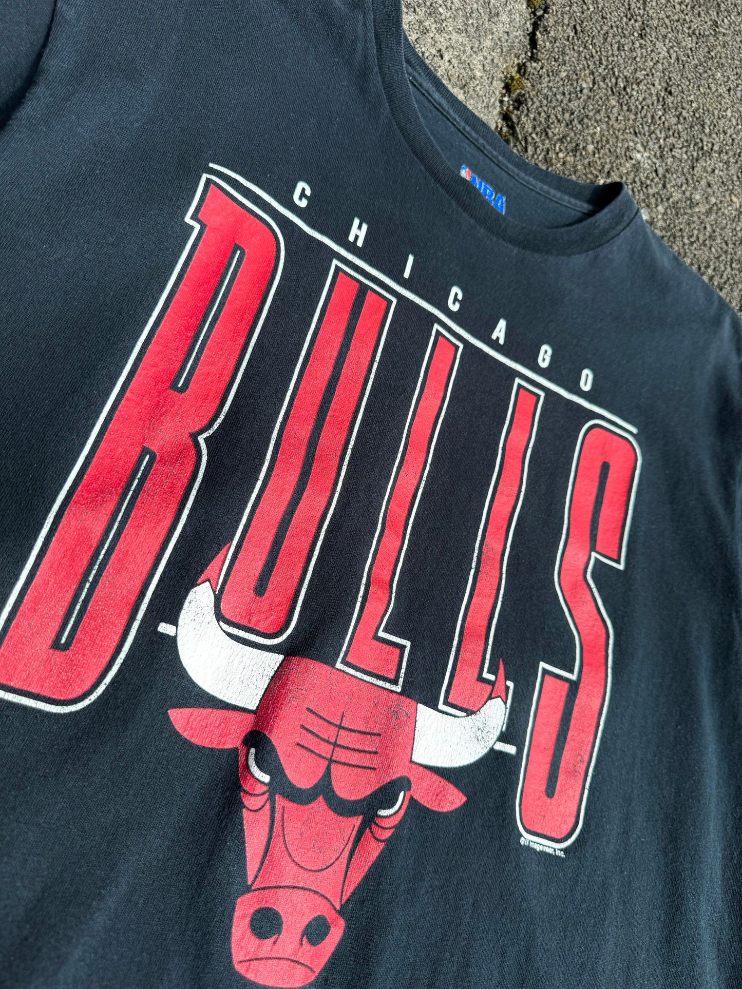 Black NBA Chicago Bulls Tshirt