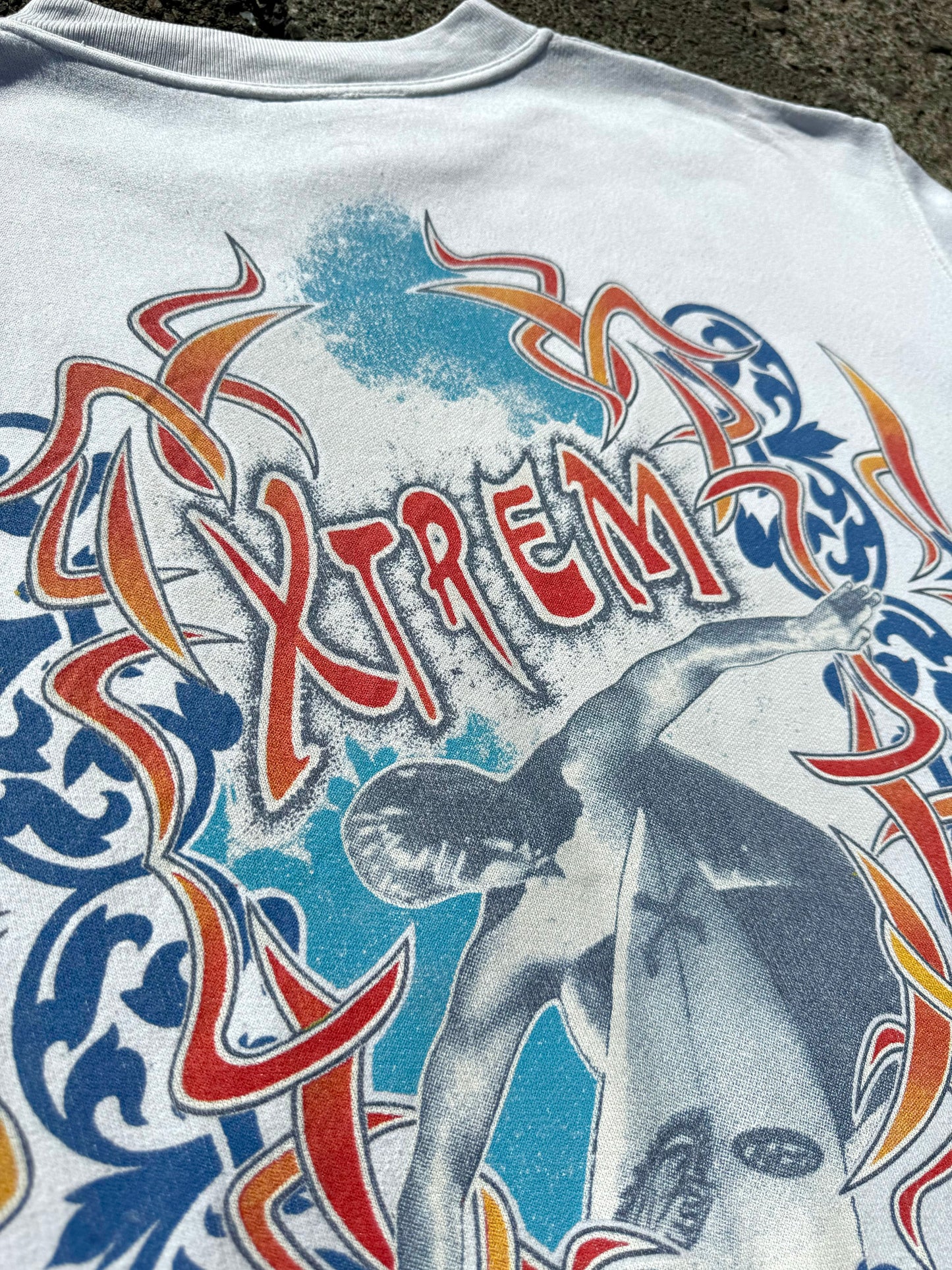 Vintage Xtreme White Surf Sweatshirt