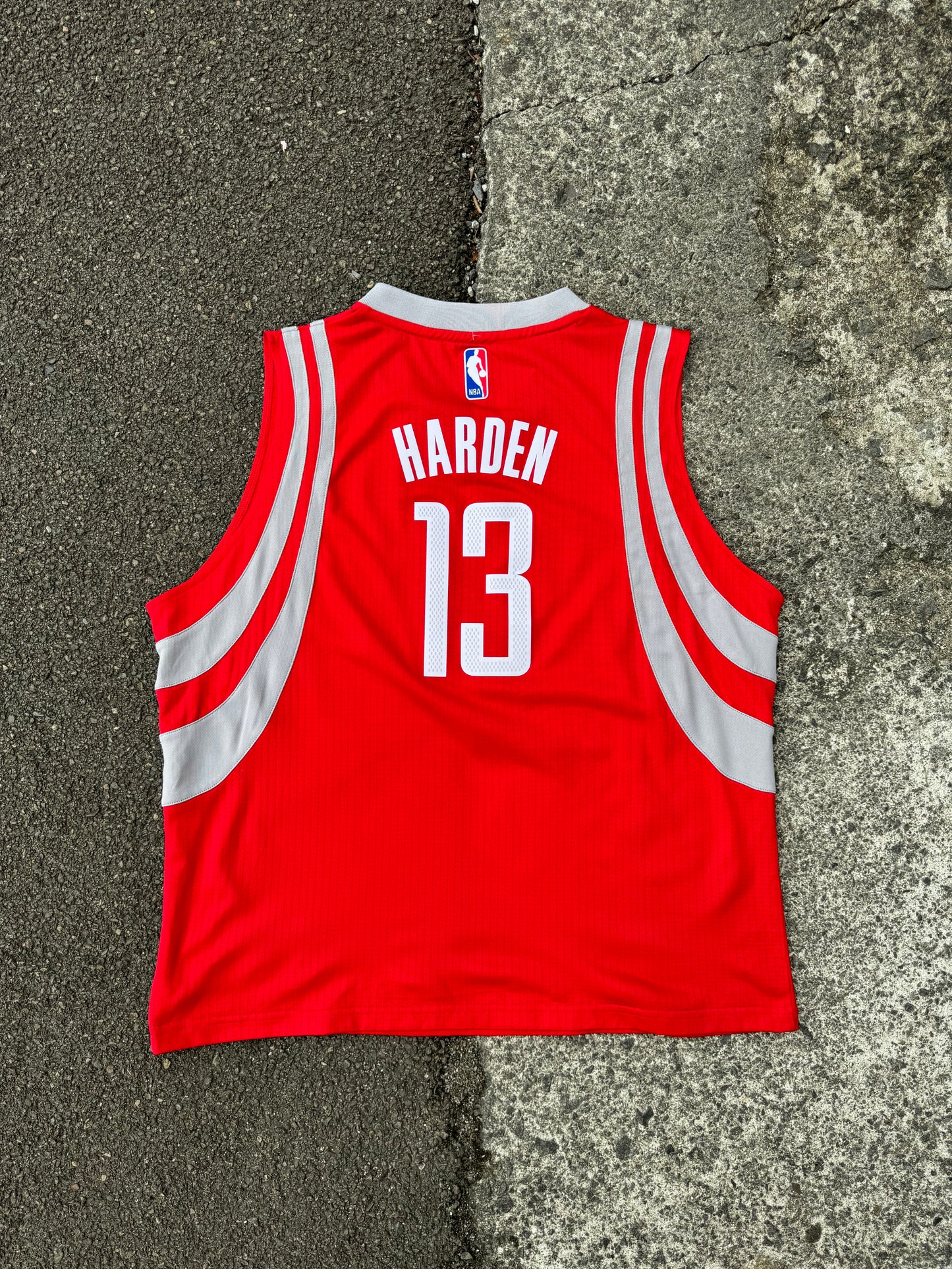 Red Adidas Rockets Harden NBA Jersey