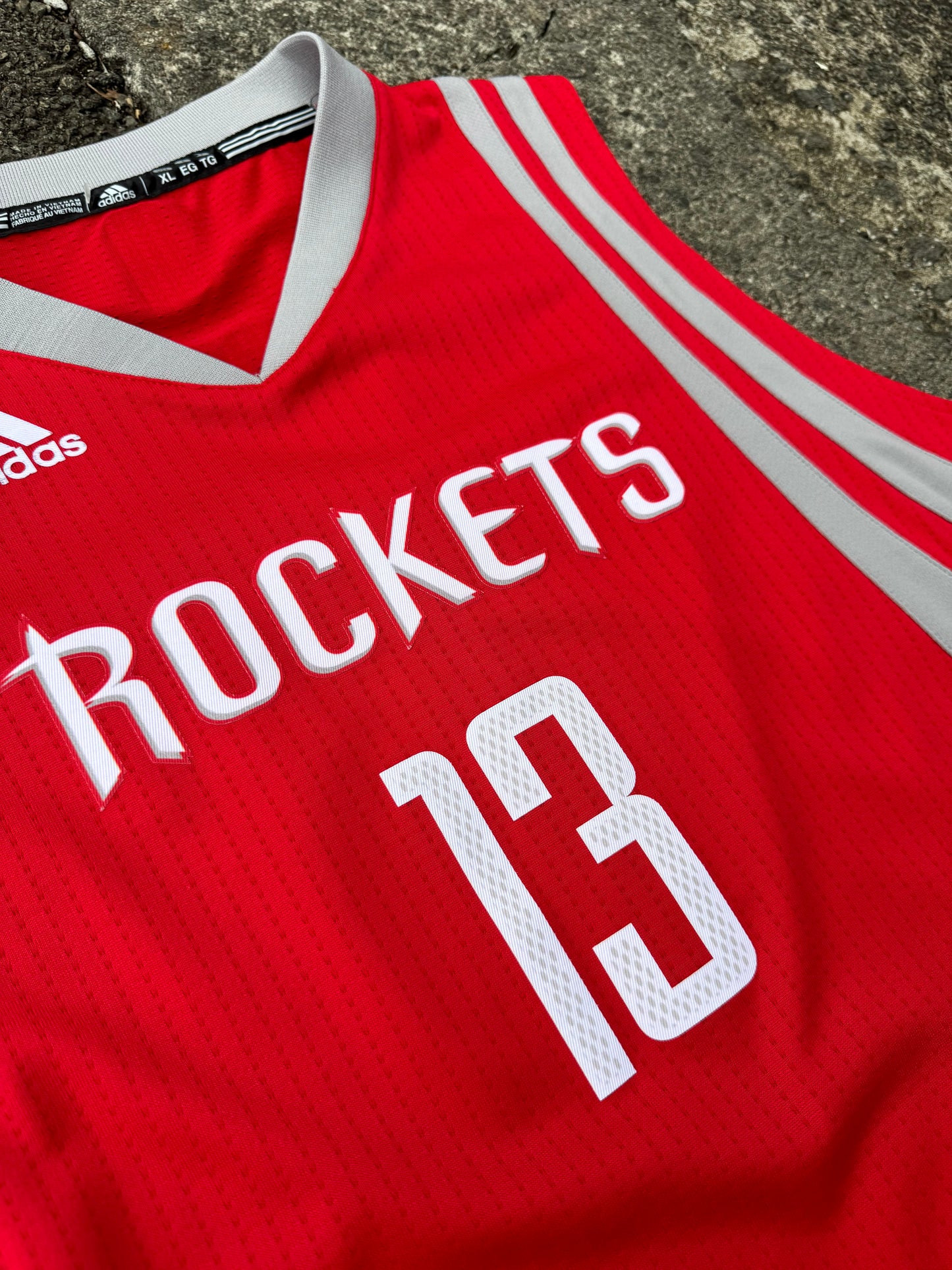 Red Adidas Rockets Harden NBA Jersey