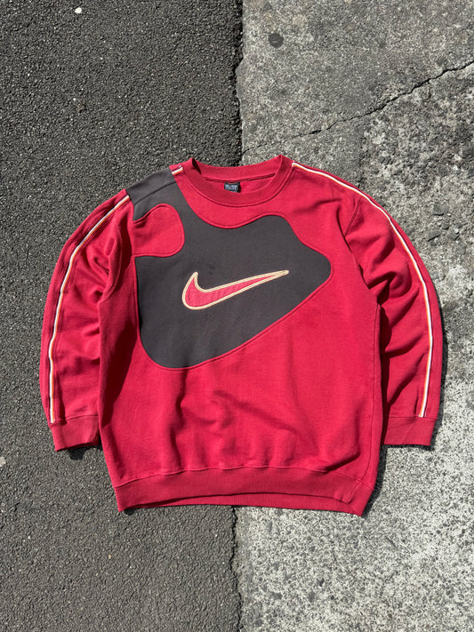 Vintage Nike Rework Sweatshirt - Red / Grey