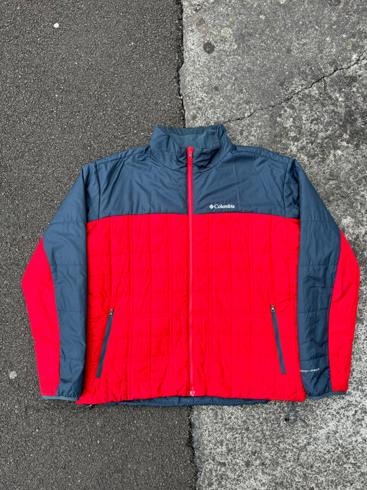 Columbia Red Omni-Heat Micropuff Jacket