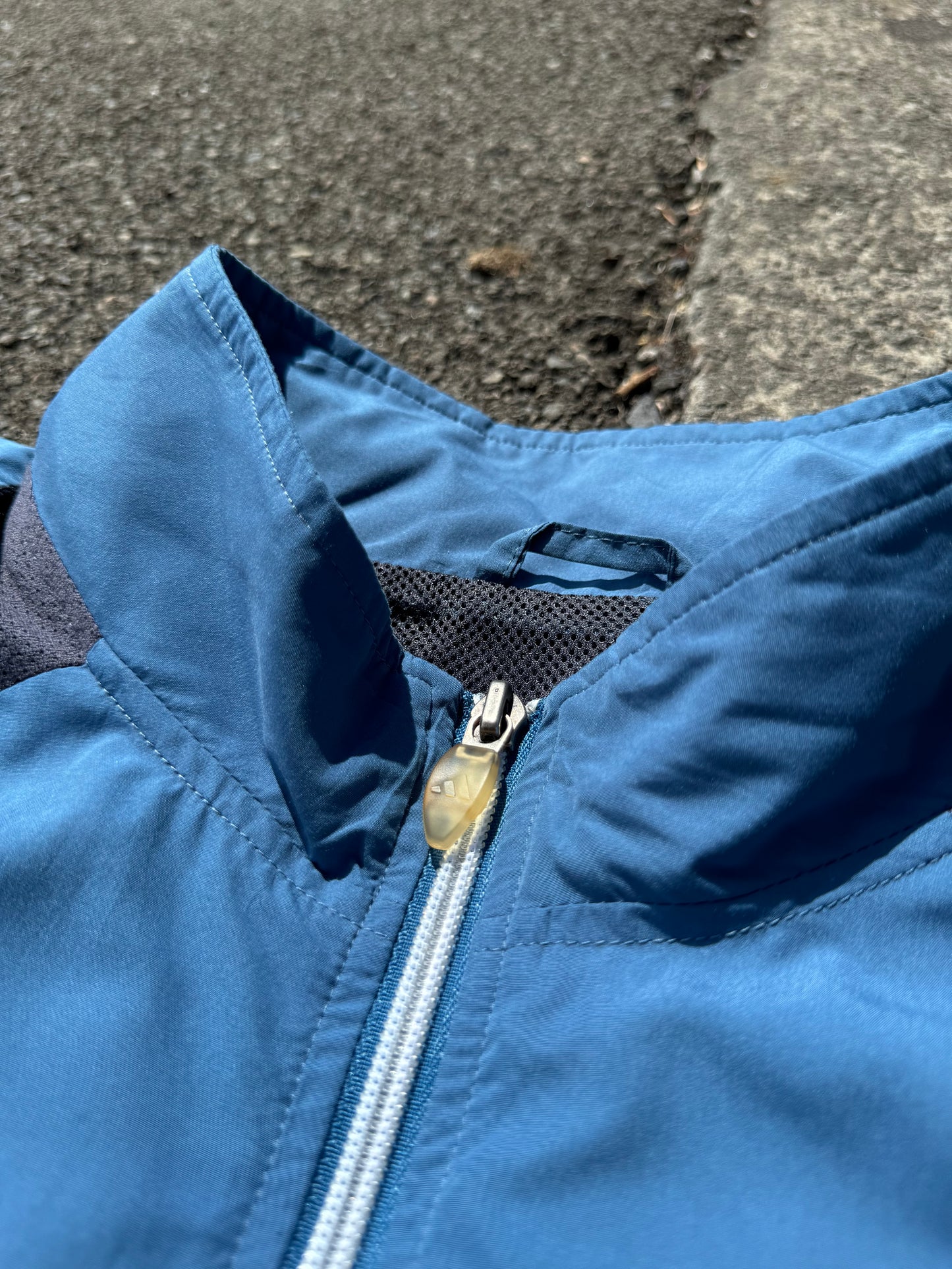 Vintage Adidas Blue Zip Jacket