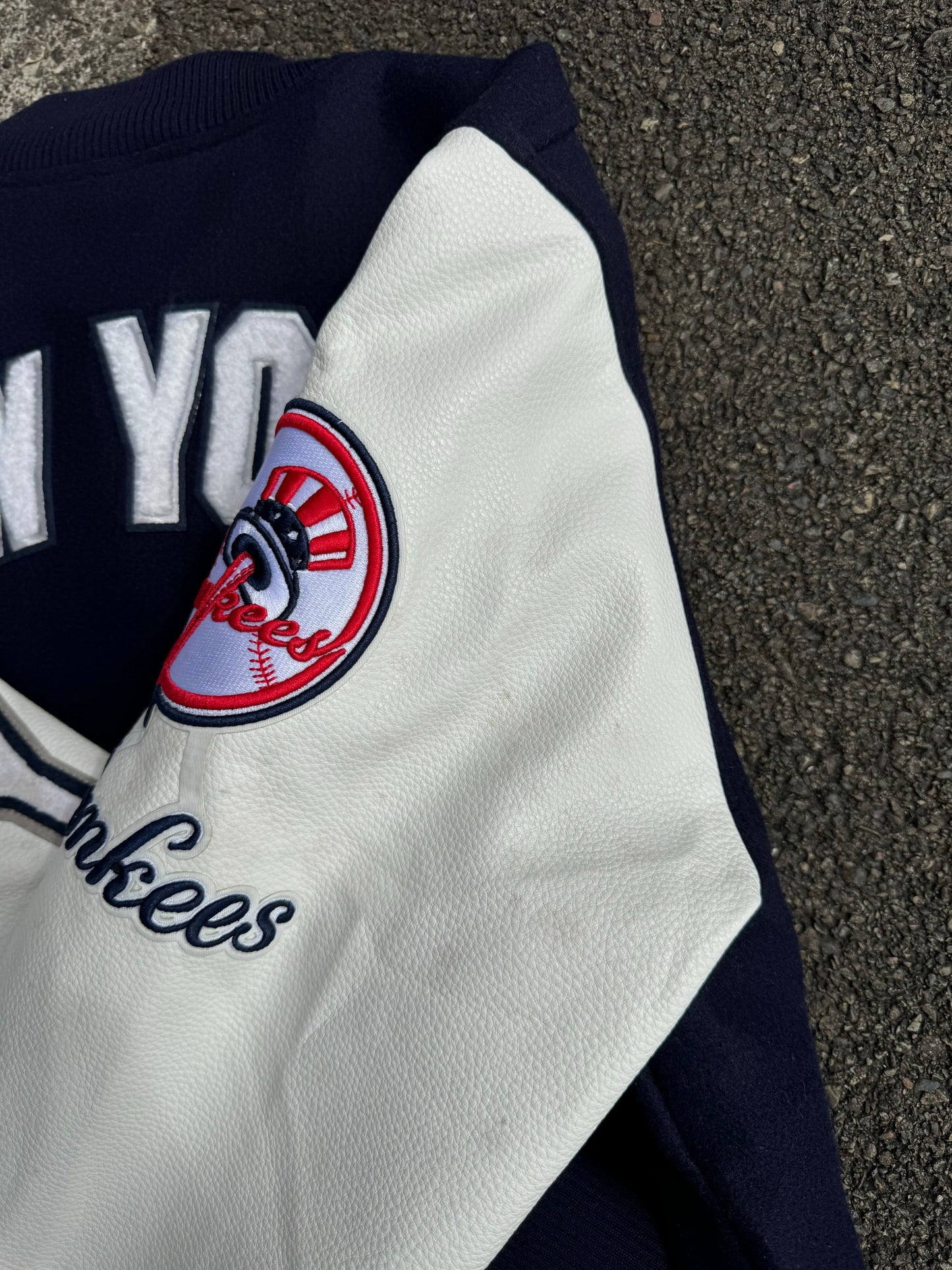 New York Yankees Leather Varsity Jacket