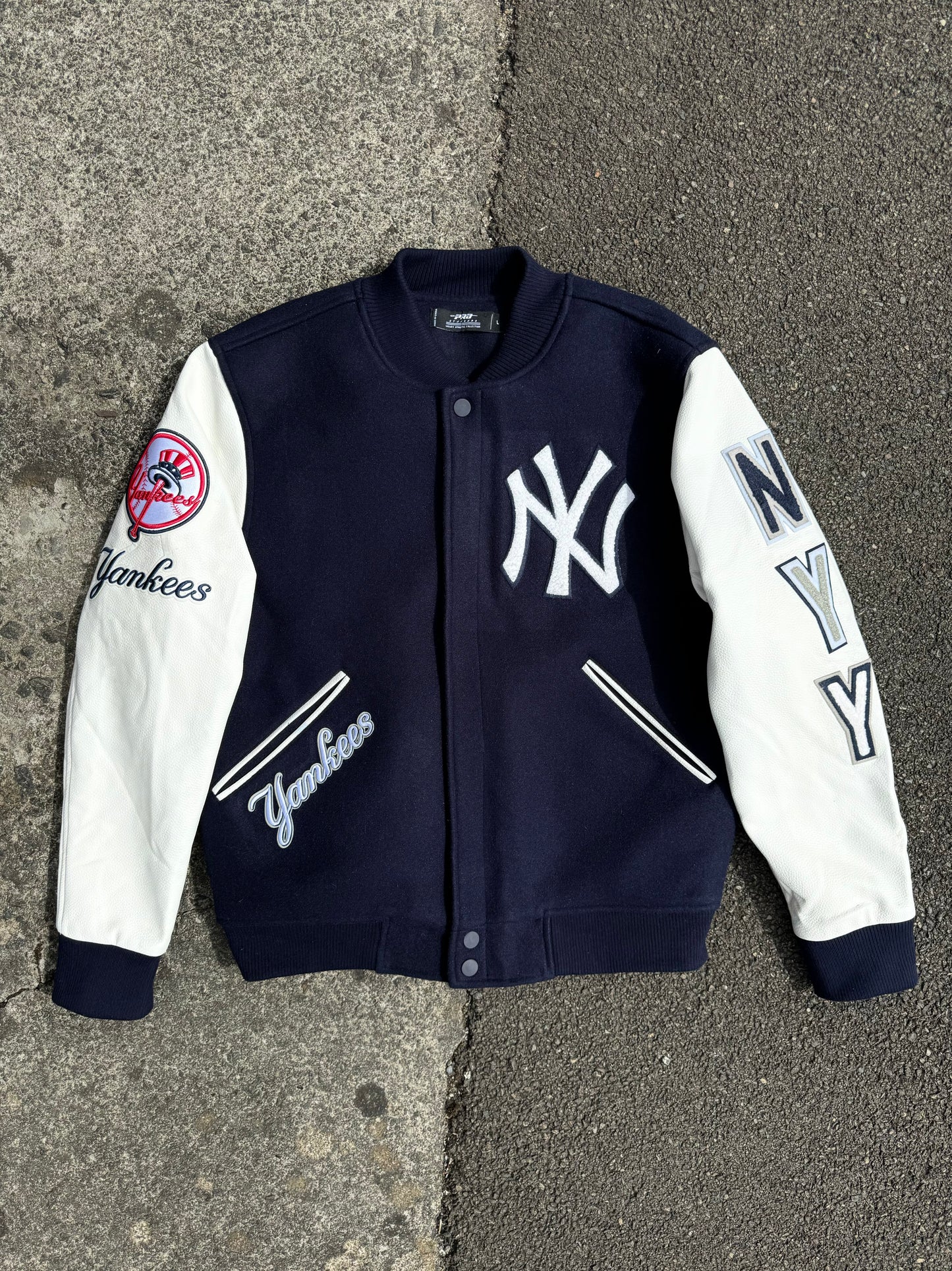 New York Yankees Leather Varsity Jacket