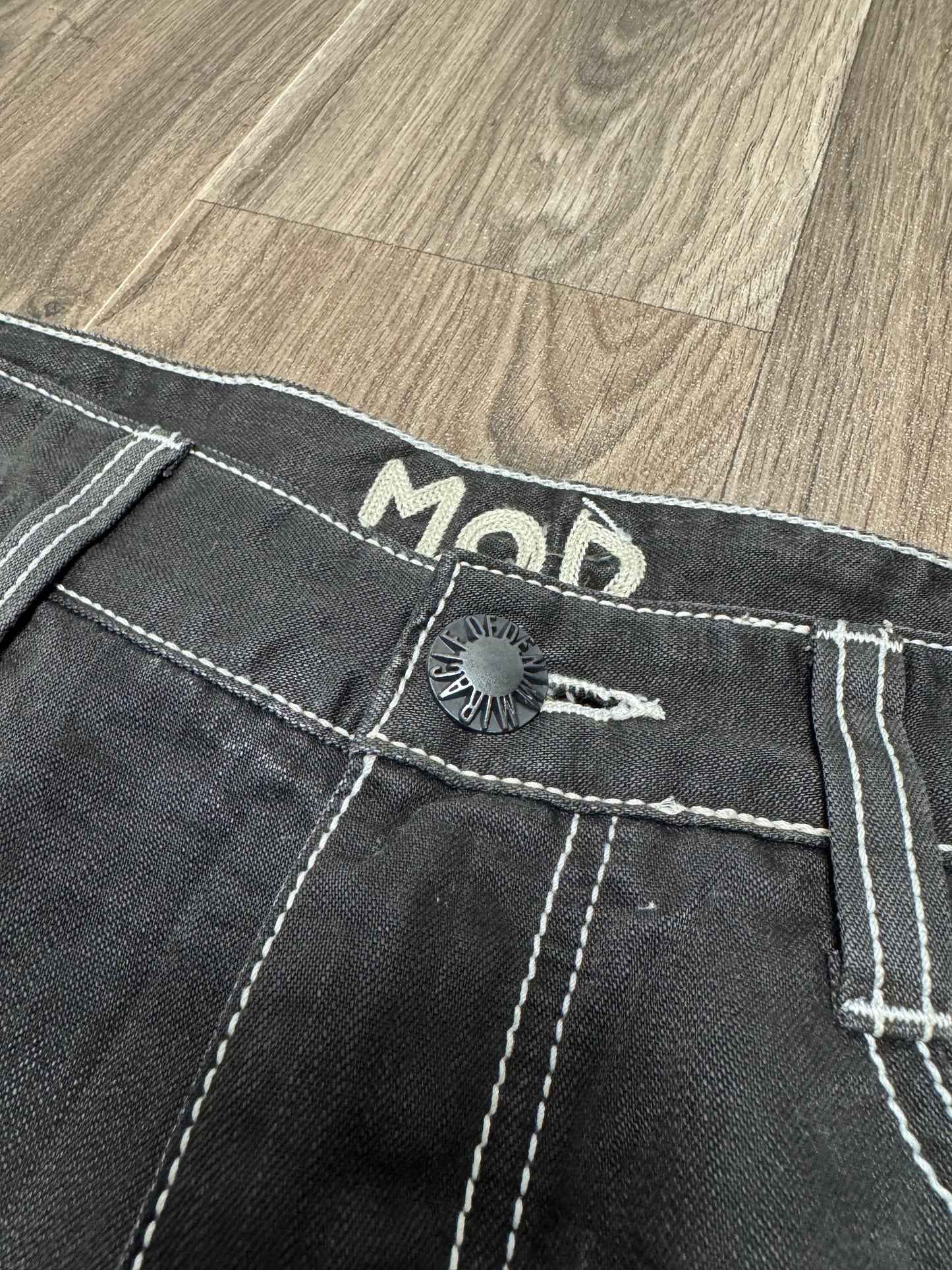 M.O.D Black Contrast Stitch Jeans