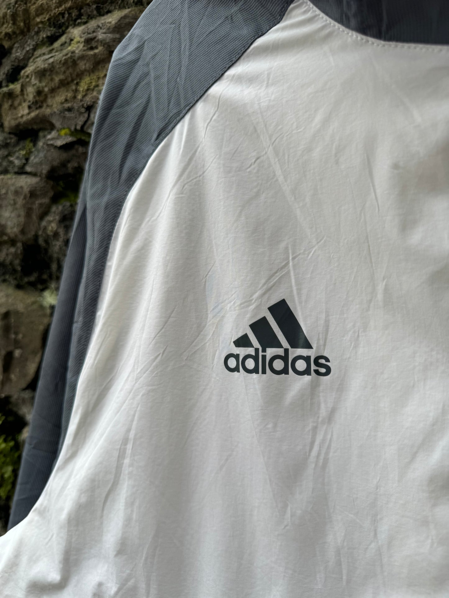 White Adidas Lightweight Jacket