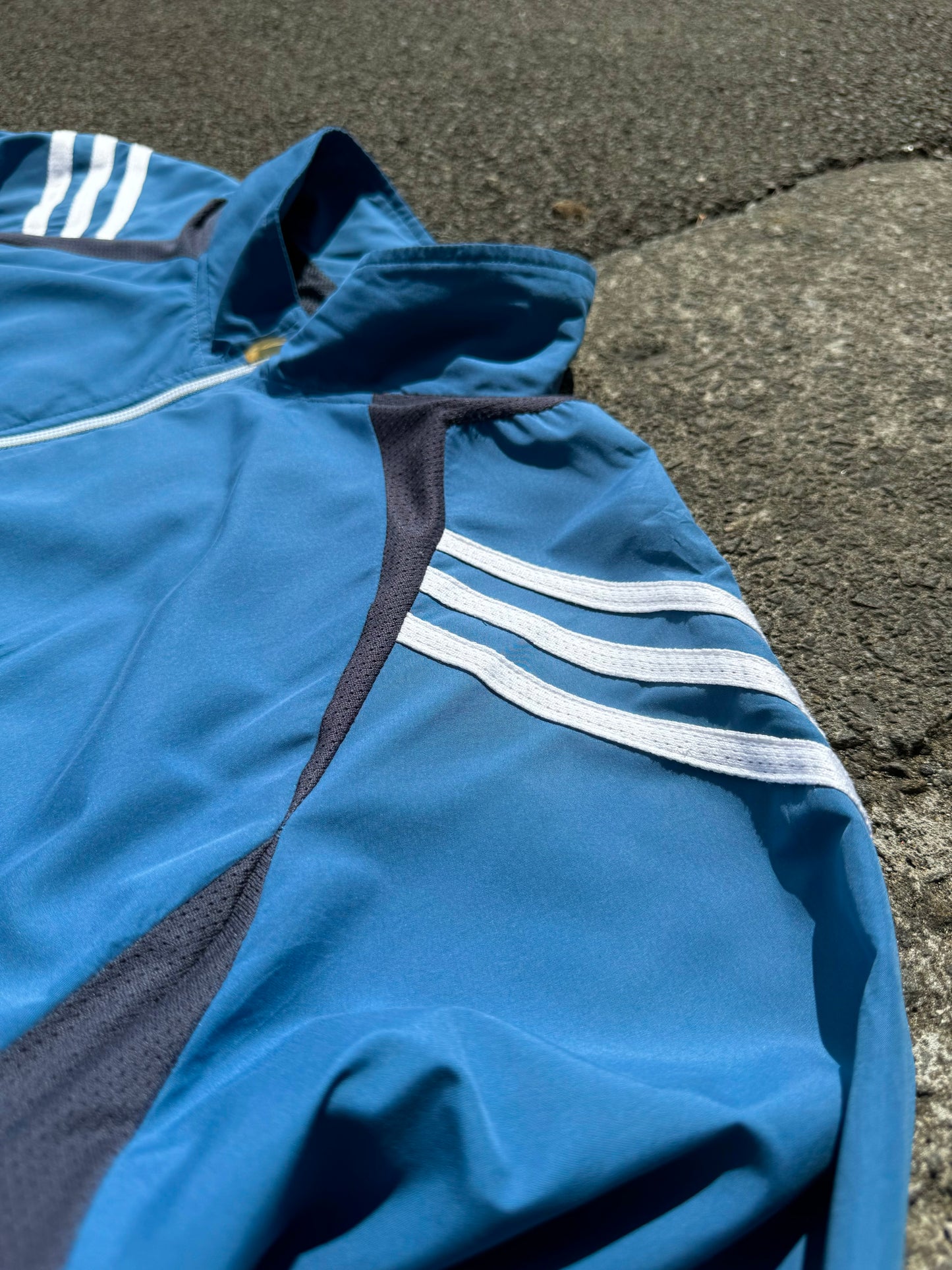 Vintage Adidas Blue Zip Jacket