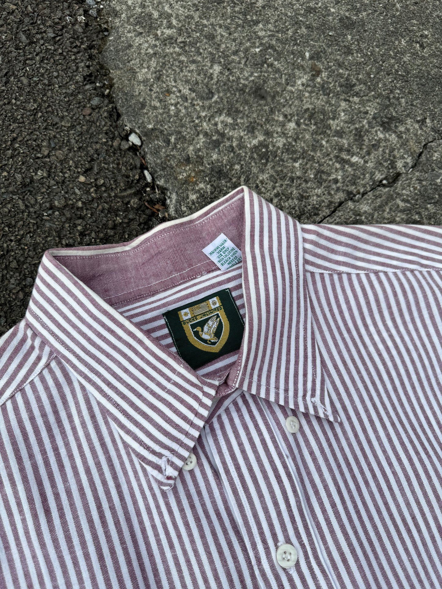 Washed Grape Ducks Unlimited Stripe Shirt