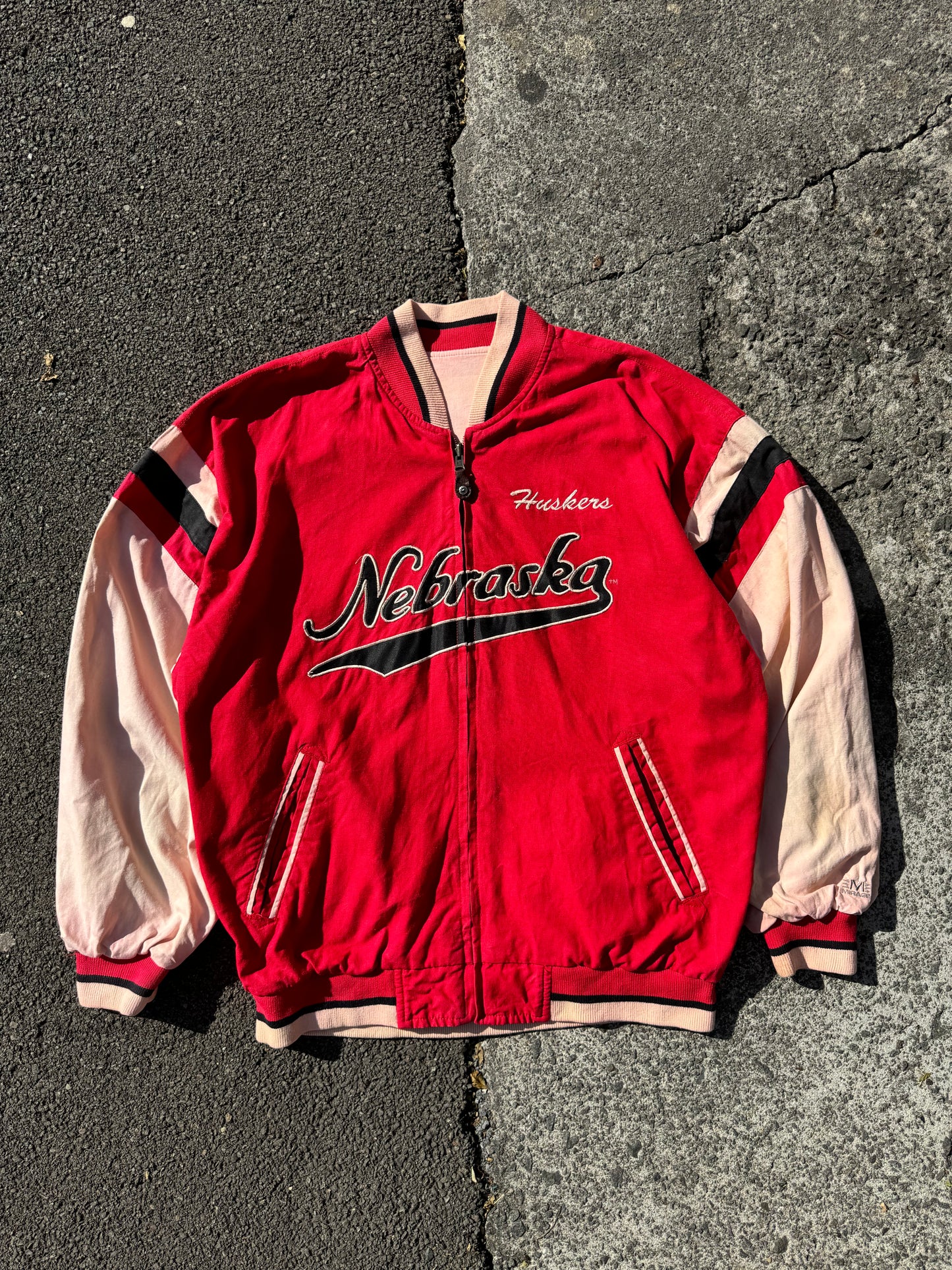 Vintage Nebraska Huskers Reversible Jacket