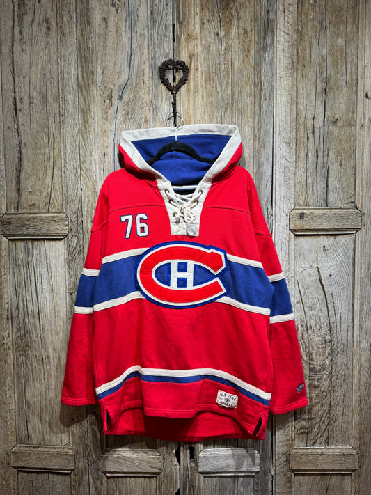 Vintage Montreal Canadiens Sonnan 76 Jersey Hoodie