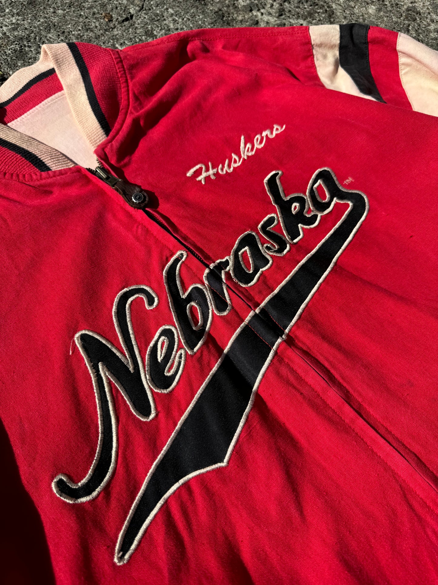 Vintage Nebraska Huskers Reversible Jacket