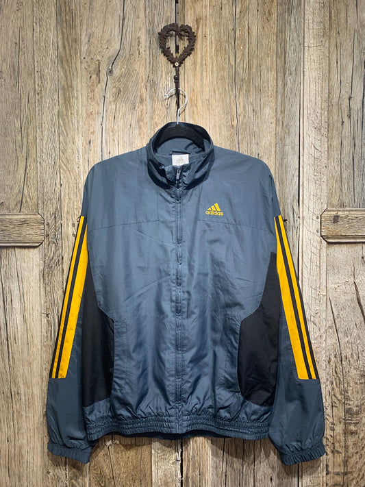 Grey Adidas Honeycomb Stripe Jacket