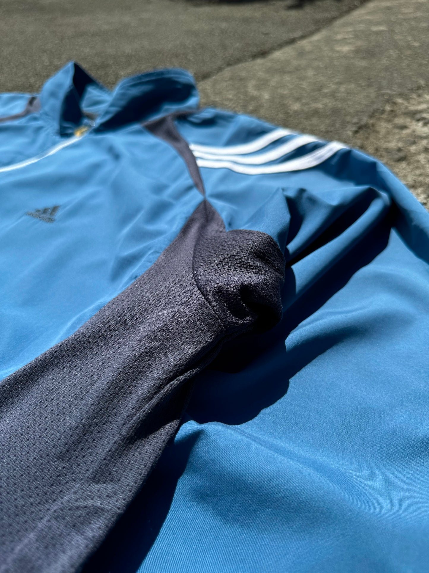 Vintage Adidas Blue Zip Jacket