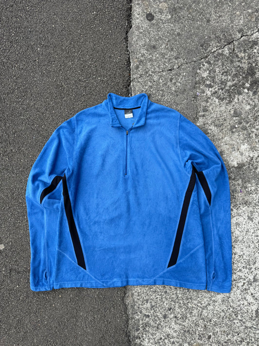 Vintage Nike Blue 1/4 Zip Fleece