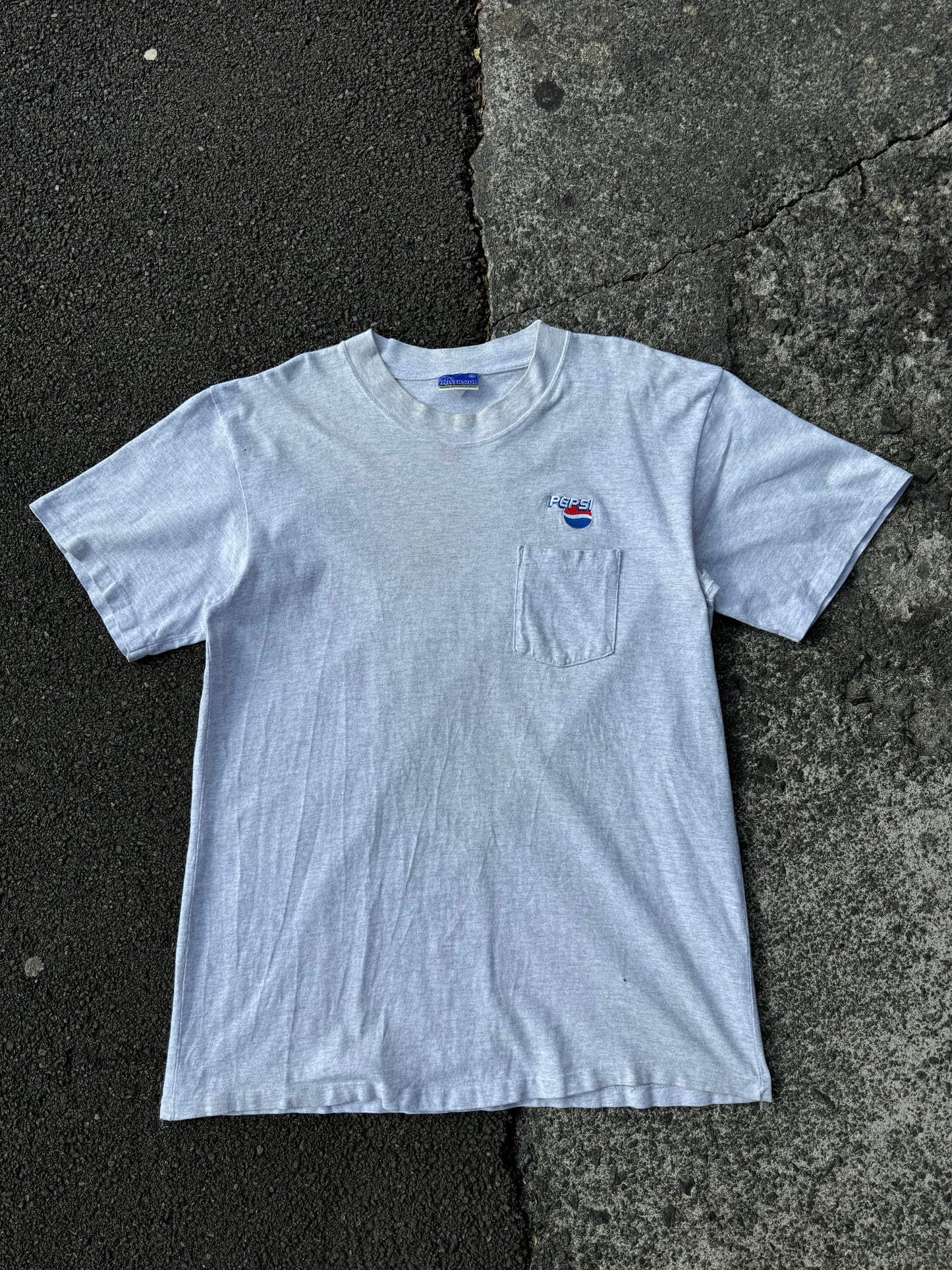 Vintage Pepsi Embroidered Pocket Tee