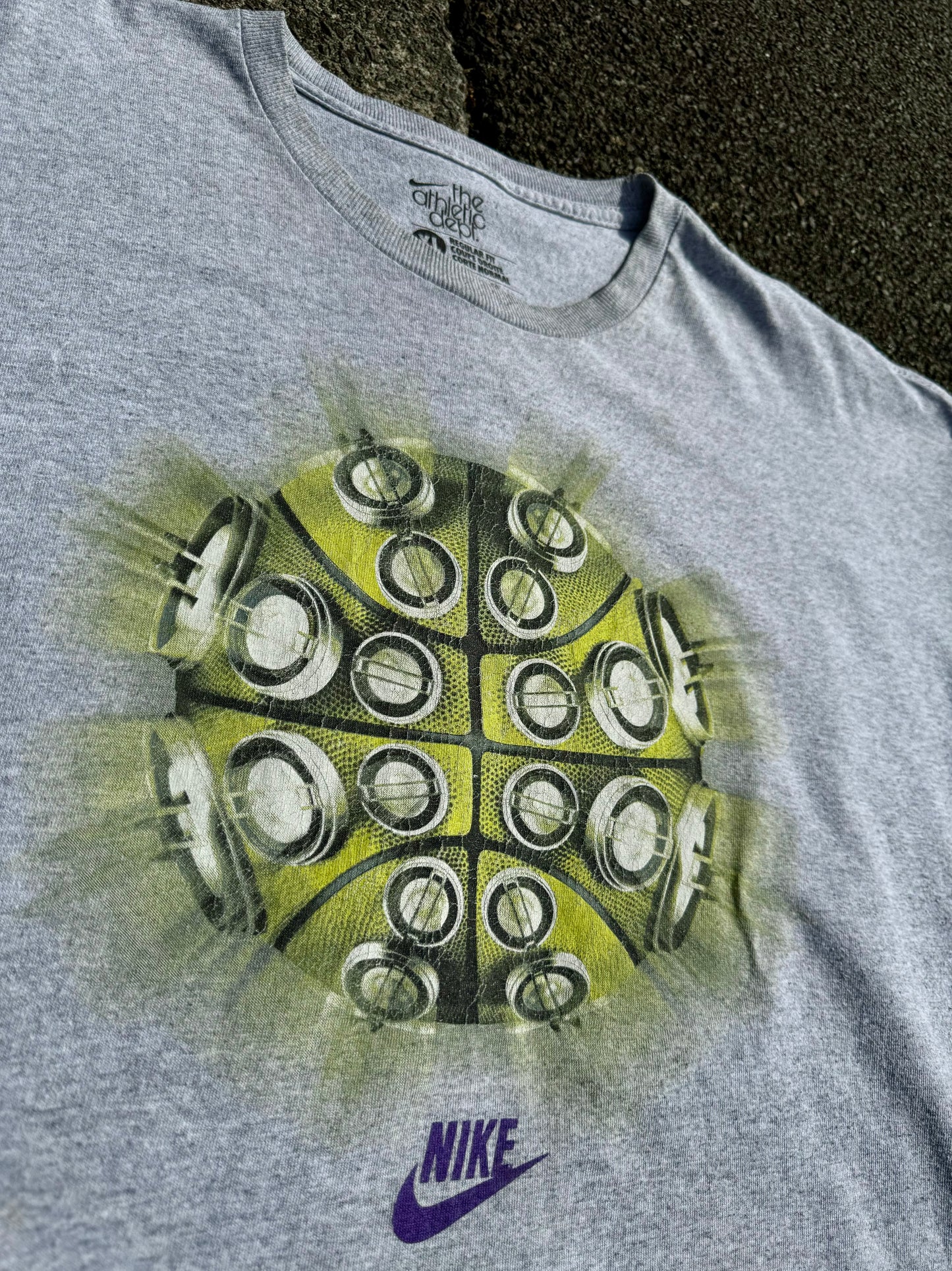 Grey Nike Basketball Graphic Tee