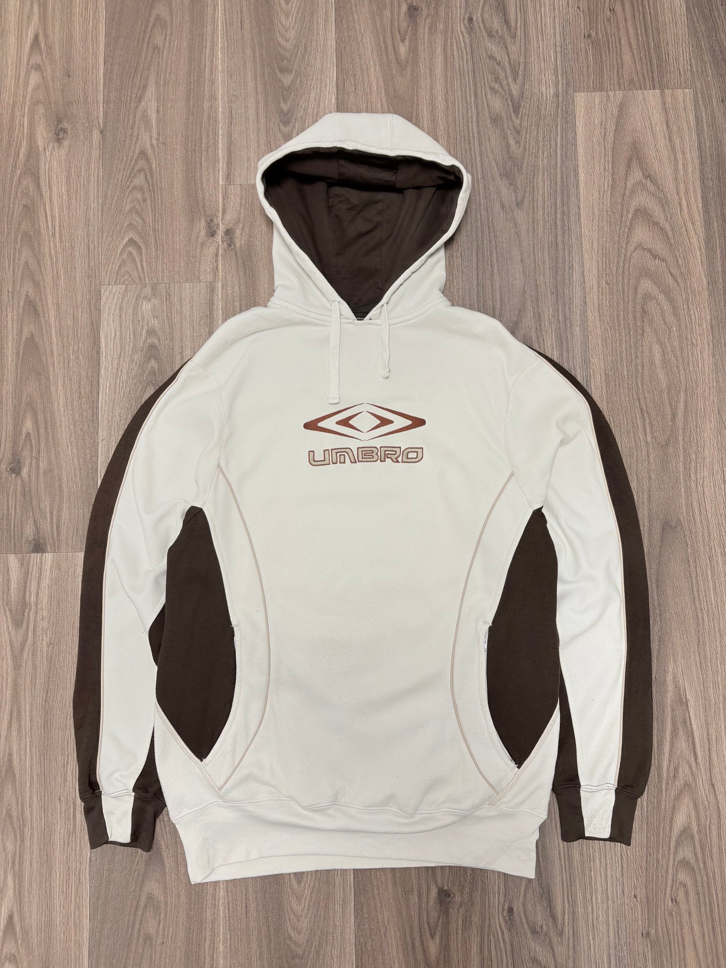 White Brown Umbro Hoodie