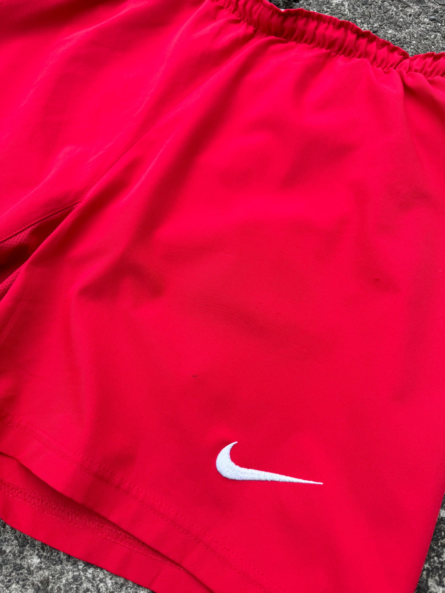 Red Nike T90 Football Shorts