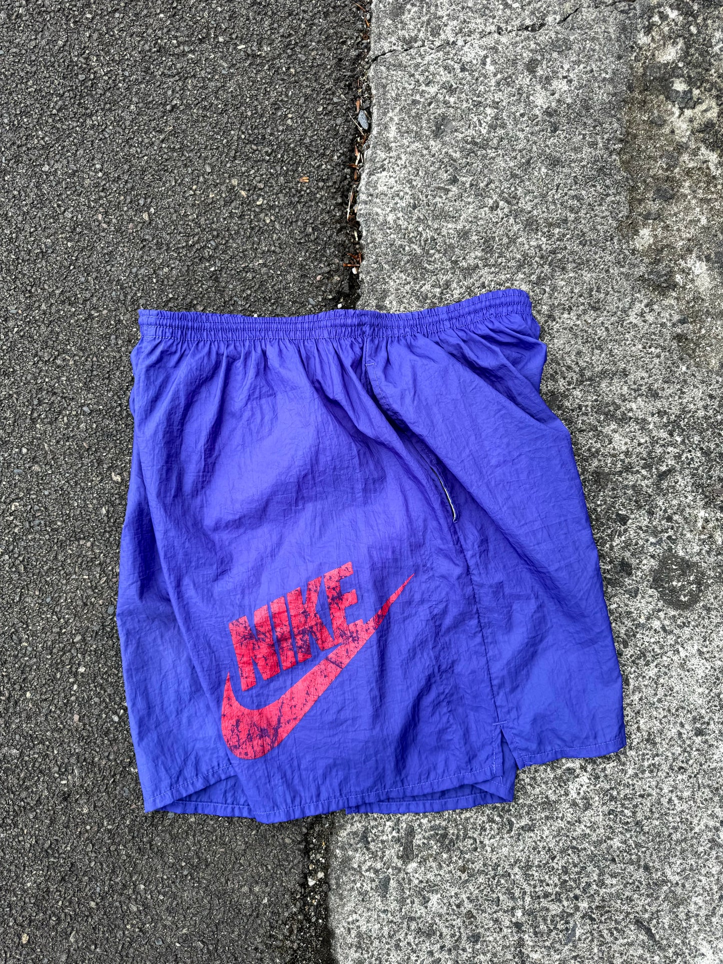 90’s Purple / Red Nike Embroidered Shorts