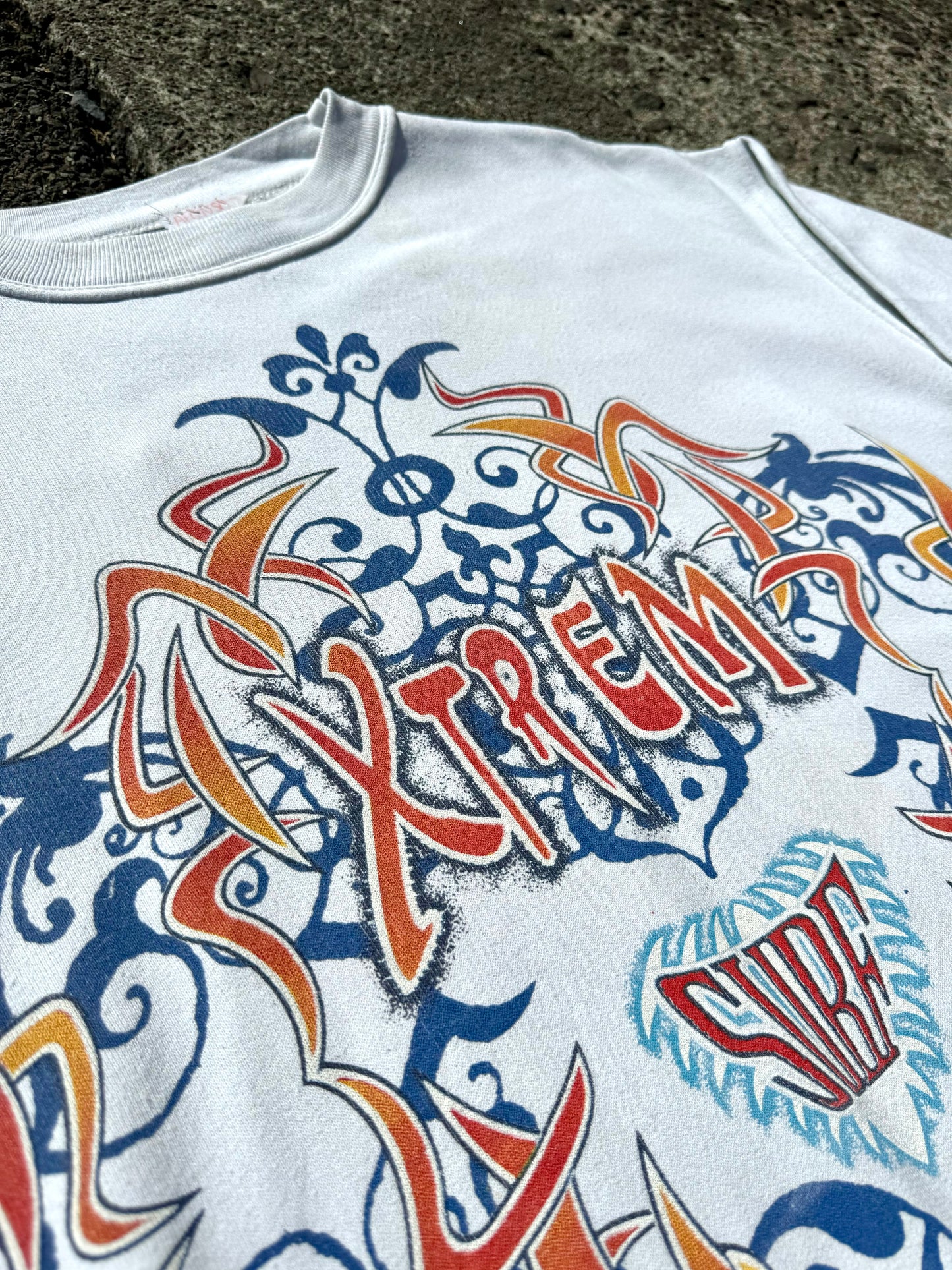 Vintage Xtreme White Surf Sweatshirt