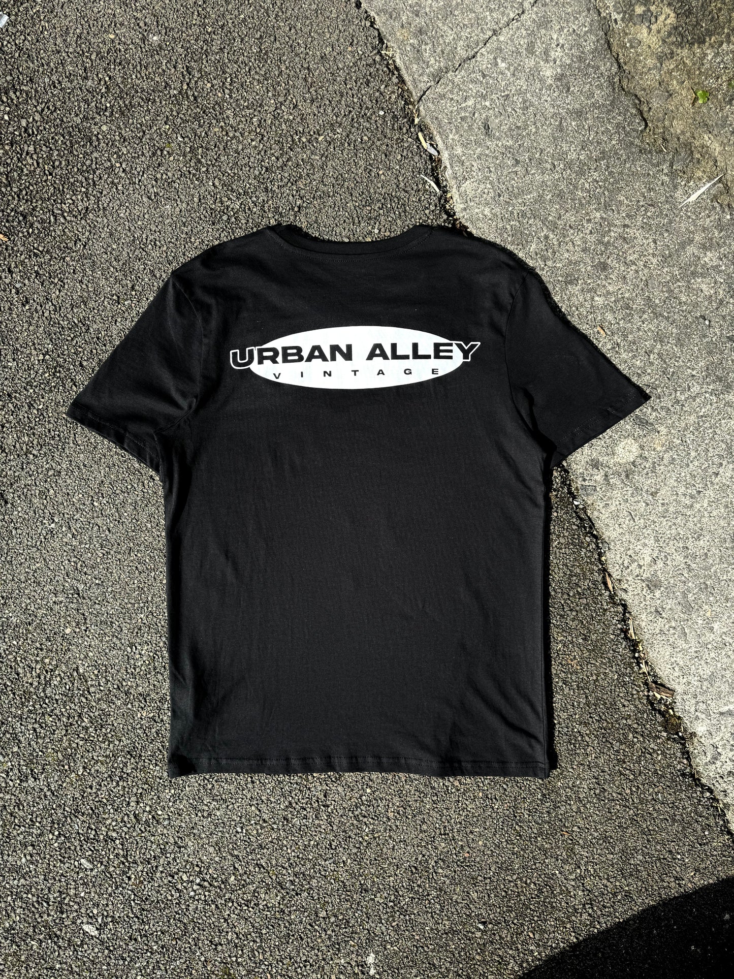 Black Urban Alley Vintage Static TV Tshirt