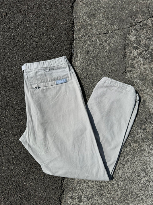 Palace Grey Cotton Belter Trousers