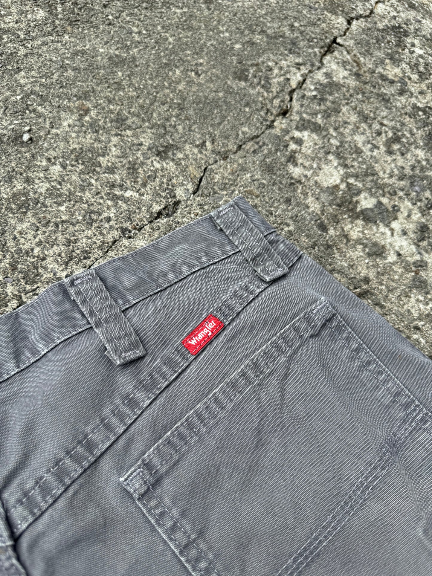 Grey Wrangler Carpenter Shorts