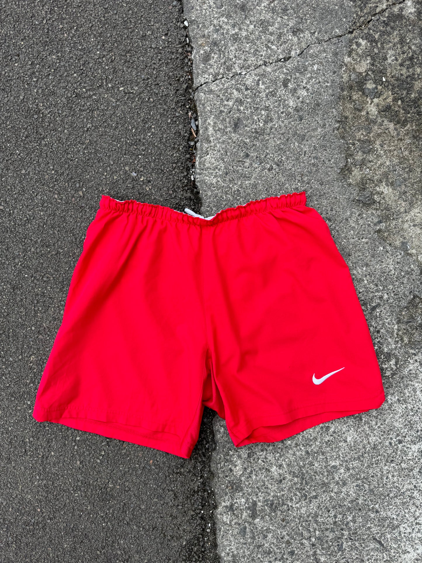 Red Nike T90 Football Shorts