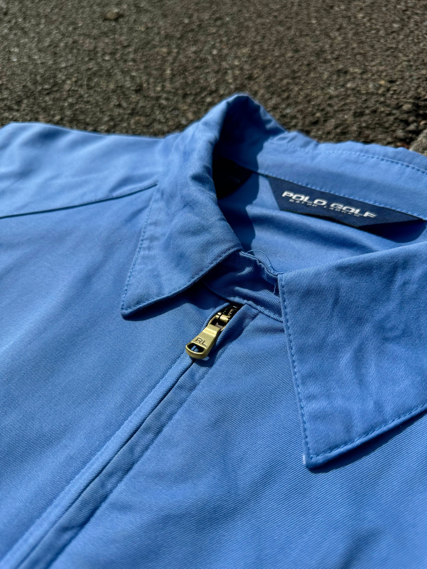 Vintage Ralph Lauren Blue Golf Bomber Jacket