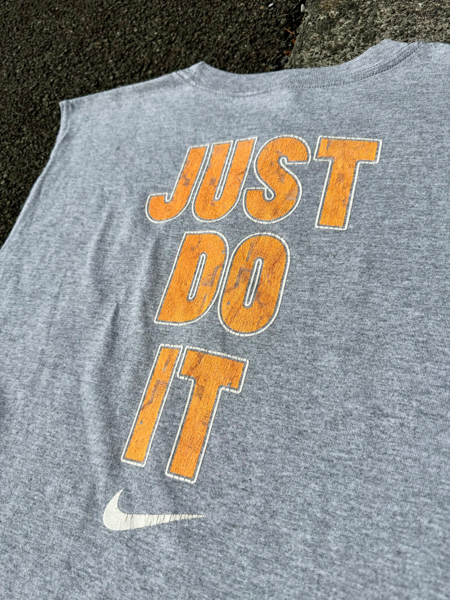 Vintage Grey Nike Swim “Just Do It” Vest