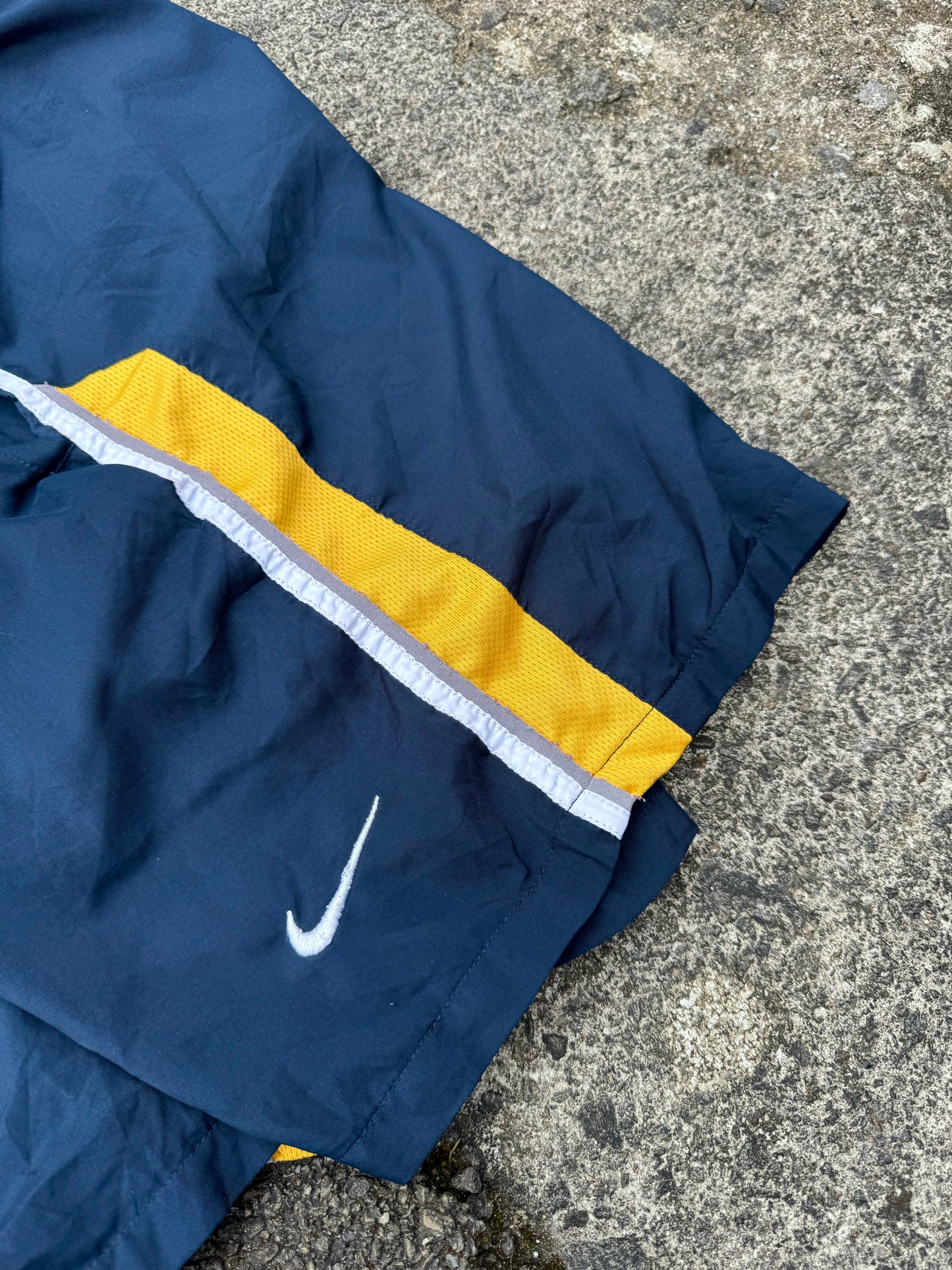 Navy / Yellow Nike Swoosh Shorts