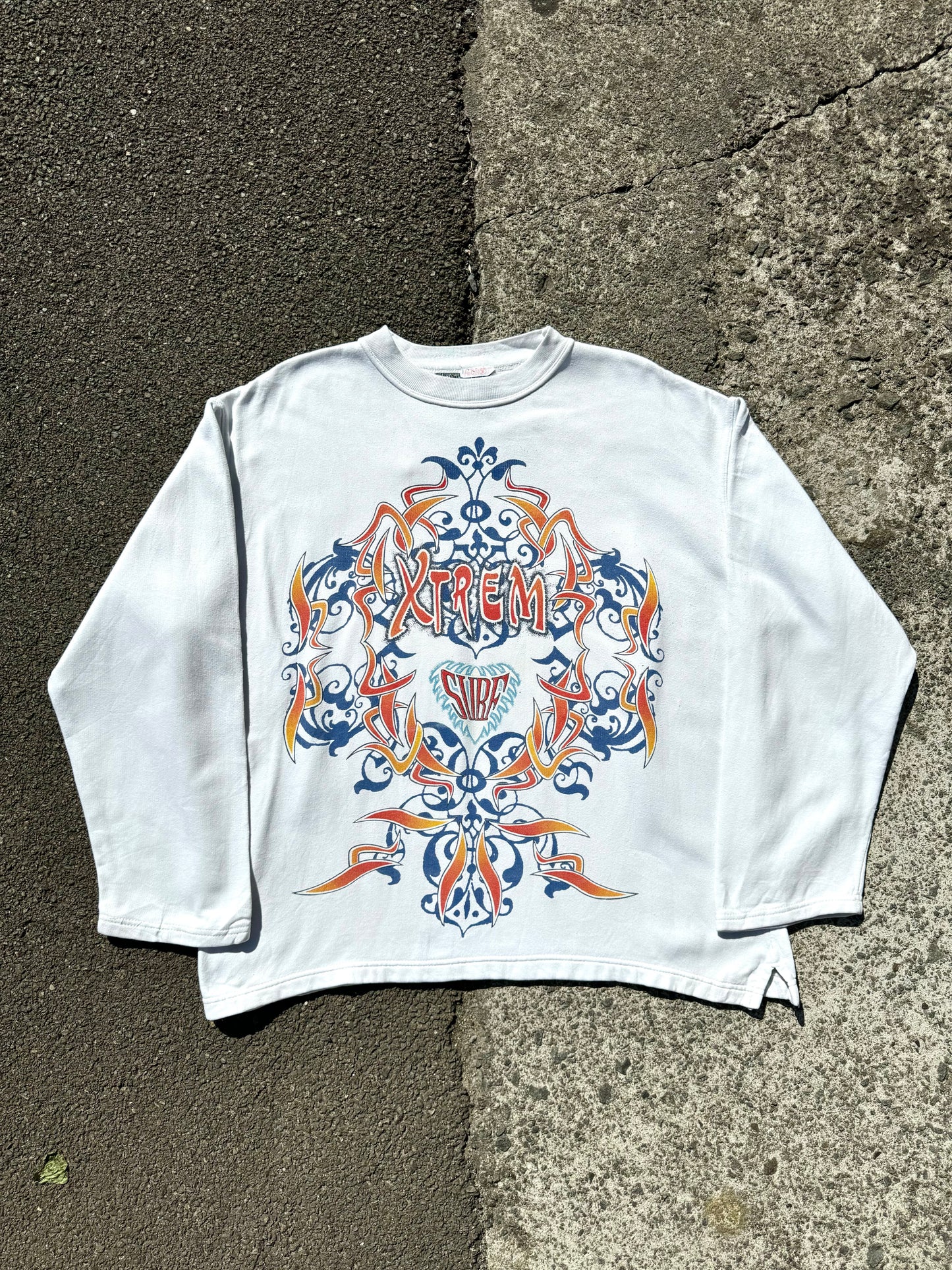 Vintage Xtreme White Surf Sweatshirt