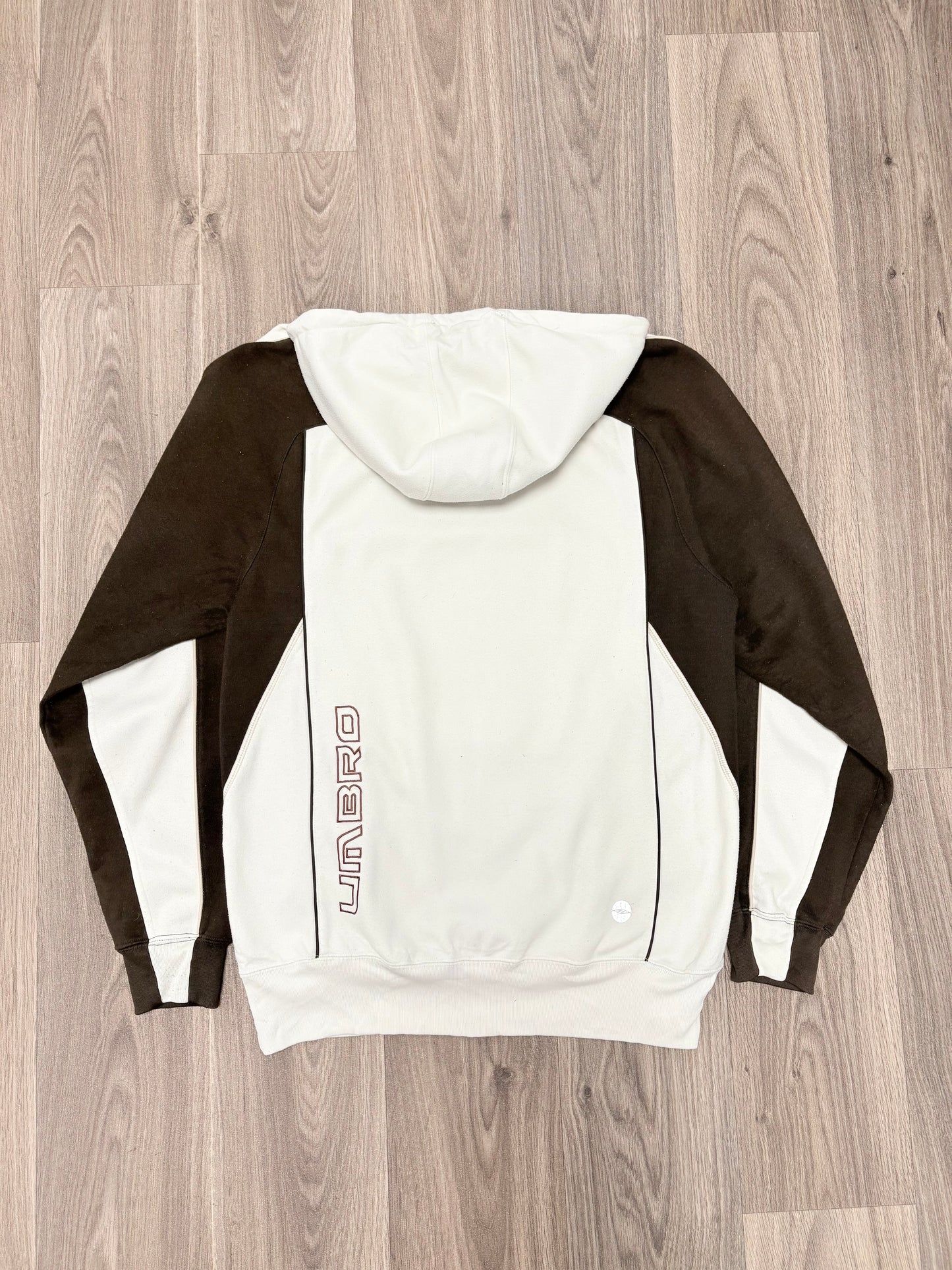 White Brown Umbro Hoodie