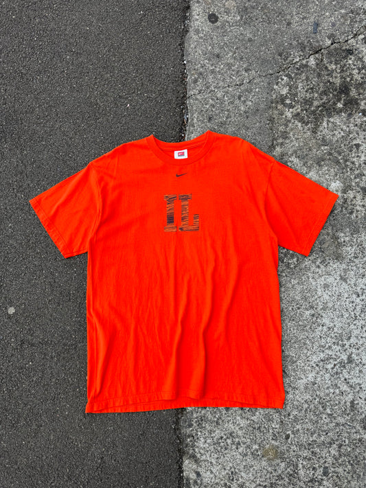 Vintage Nike Orange Illinois Graphic Tee