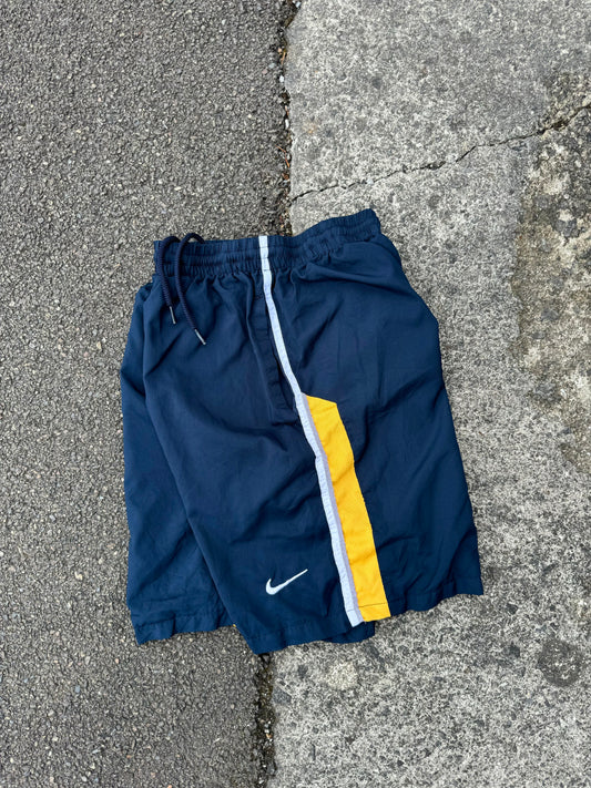 Navy / Yellow Nike Swoosh Shorts