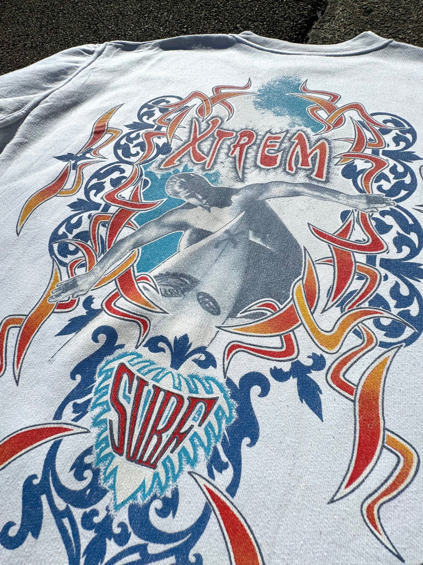 Vintage Xtreme White Surf Sweatshirt