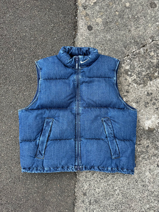 Nike x Supreme Denim Puffer Vest