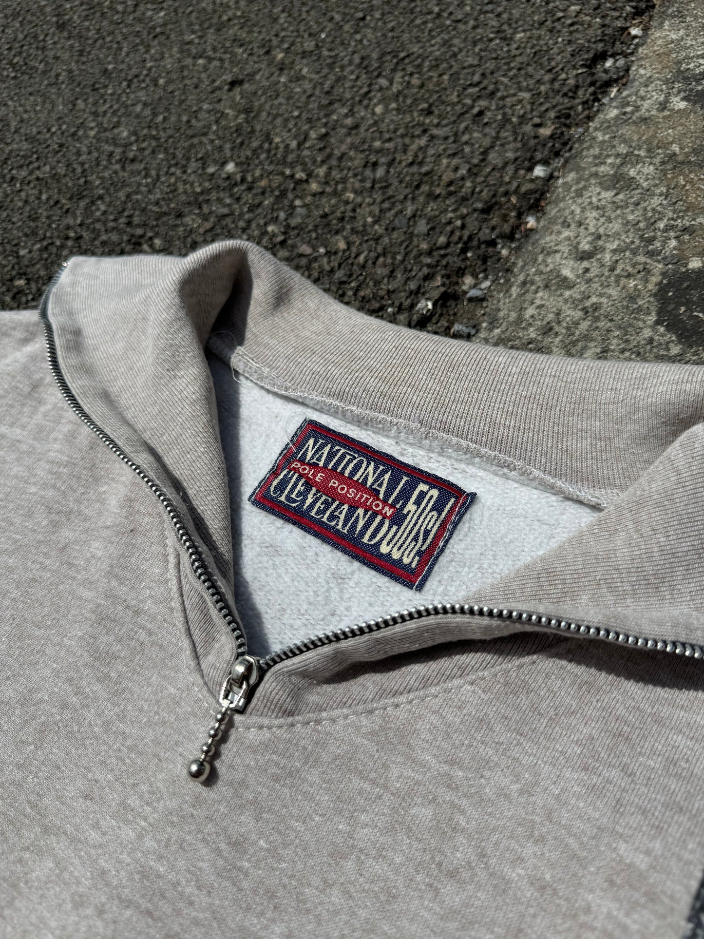 Vintage Surf 1/4 Zip Sweat - Oat