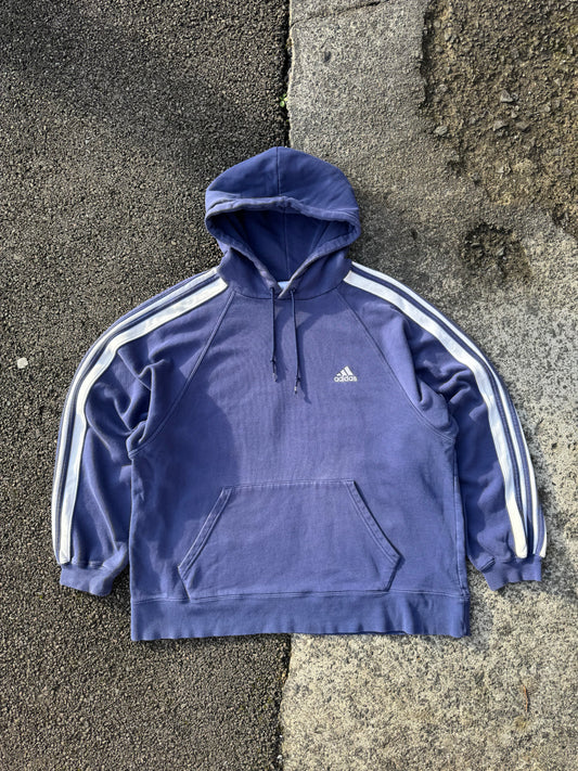 Vintage Adidas 3 Stripe Hoodie