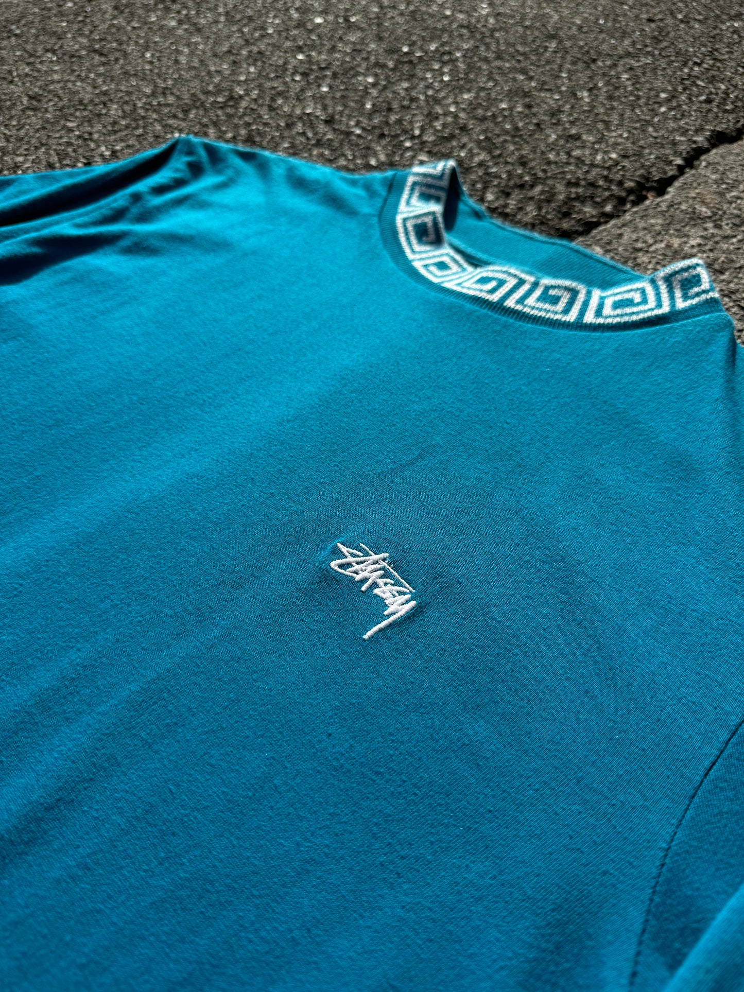 Stussy Teal Longsleeve Tee