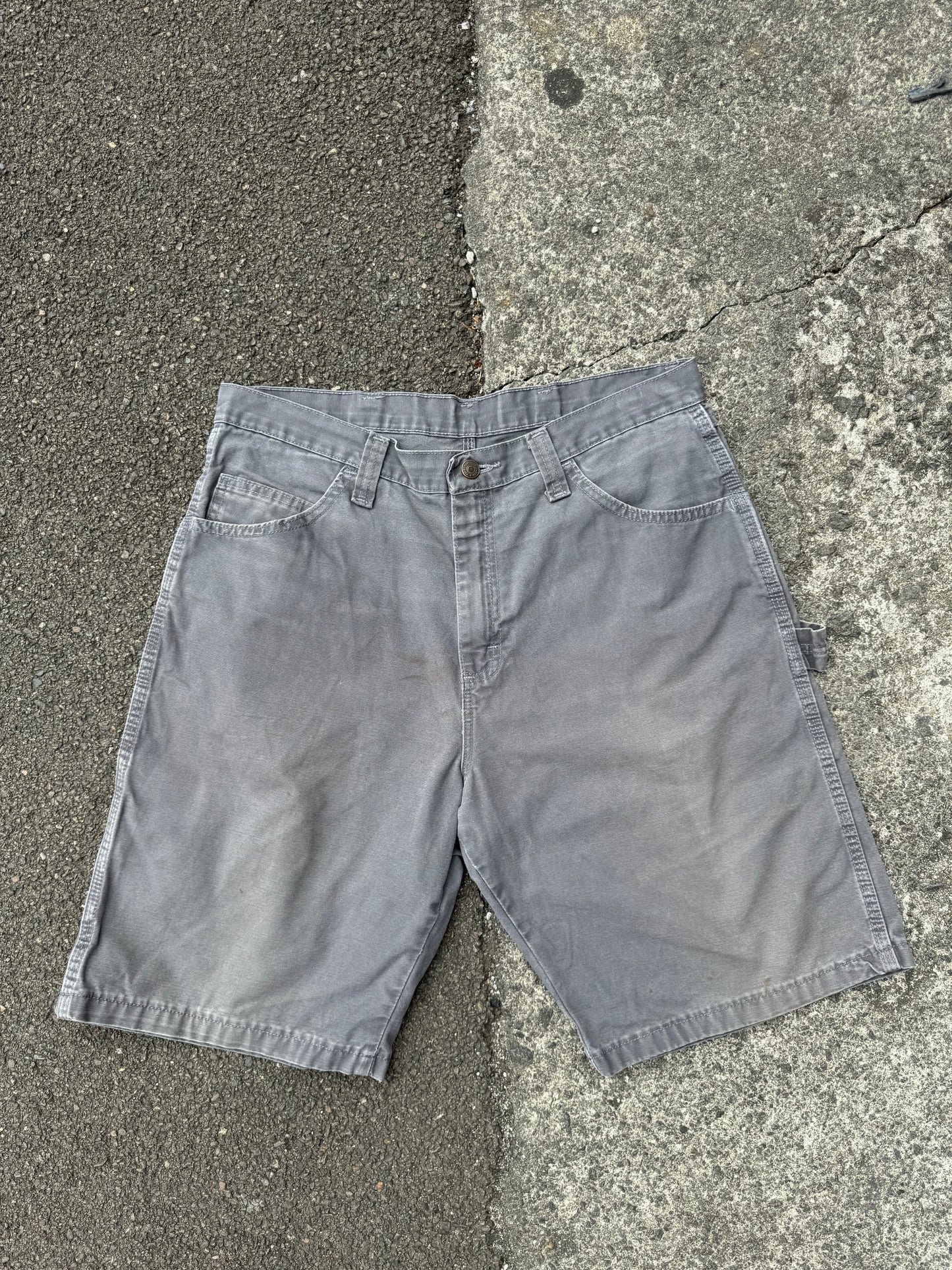 Grey Wrangler Carpenter Shorts