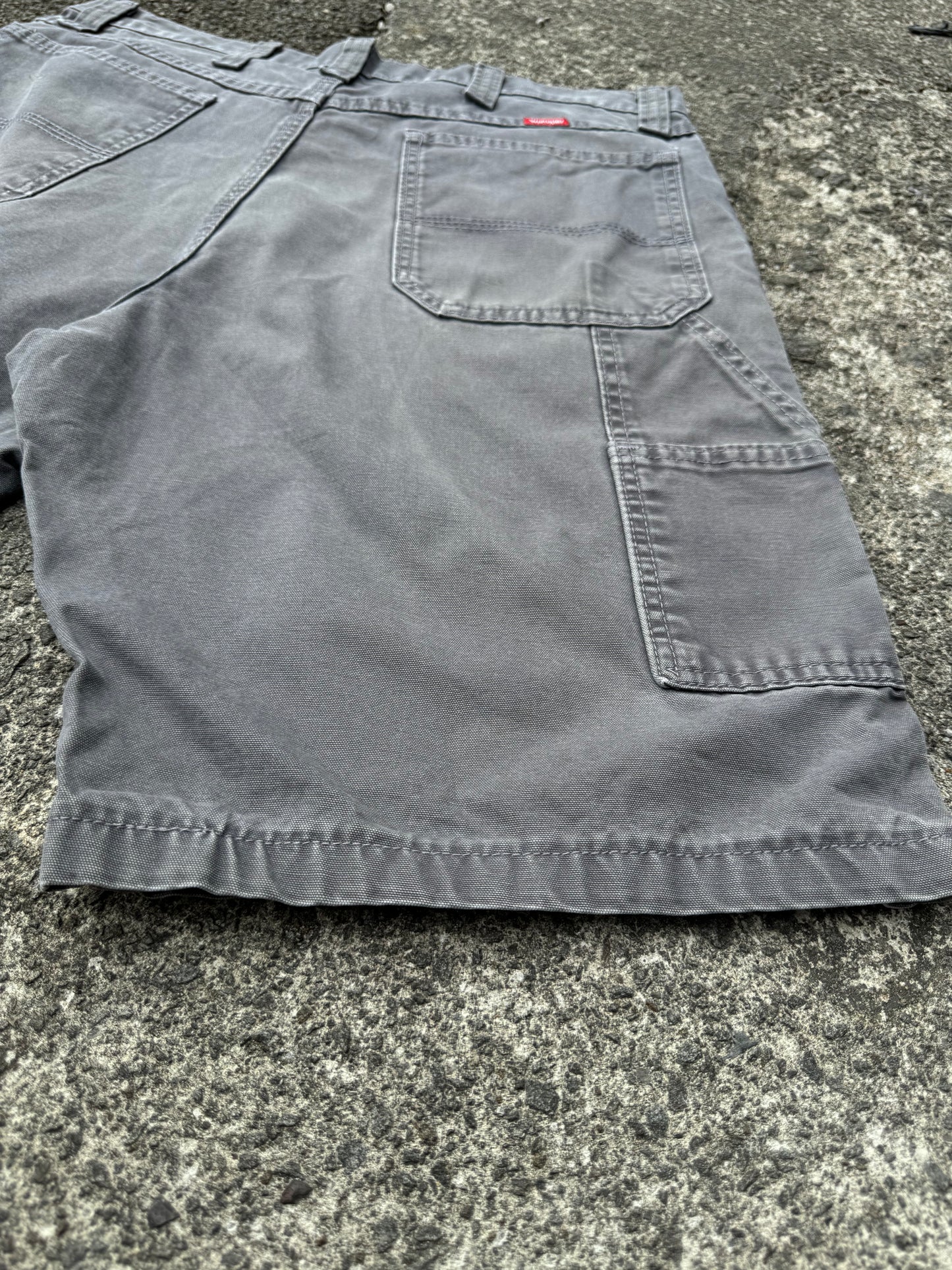 Grey Wrangler Carpenter Shorts