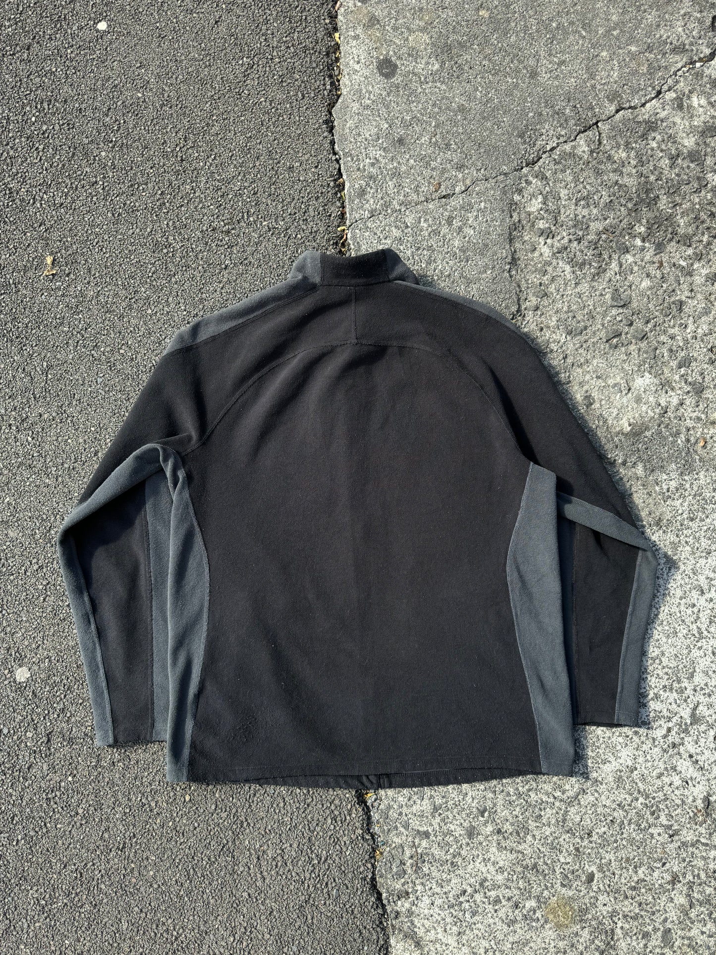 North Face Black / Grey Zip Fleece Jacket