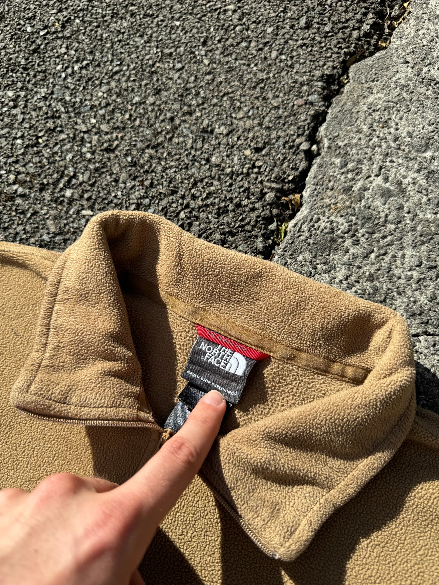 North Face Brown Lightweight Polartec Fleece