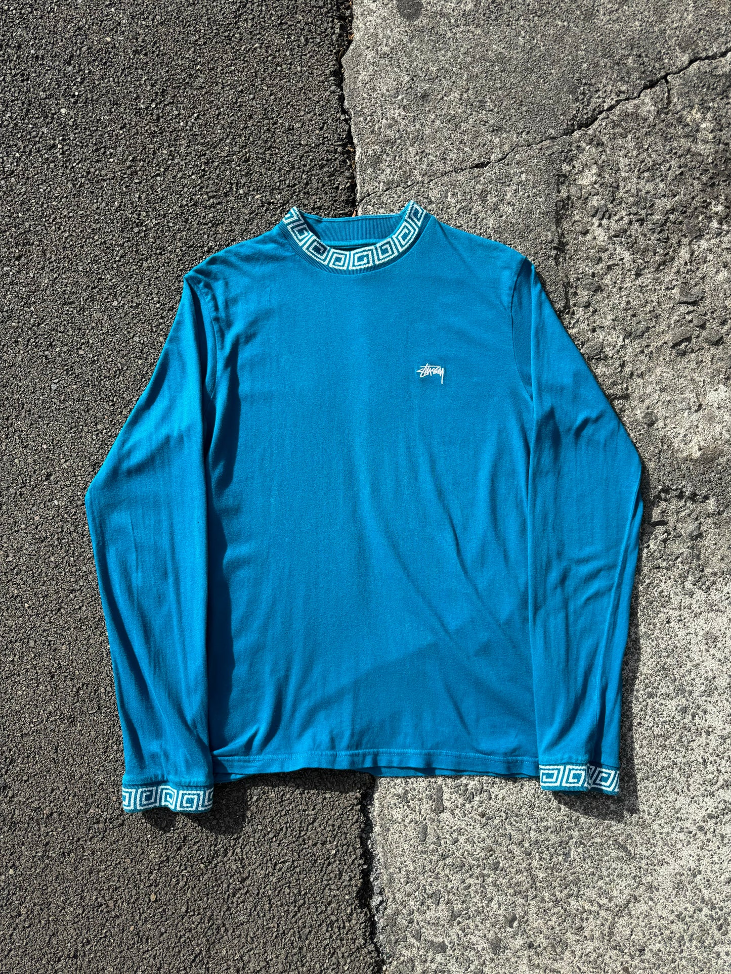 Stussy Teal Longsleeve Tee