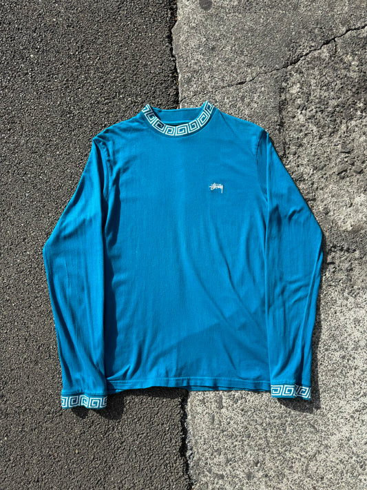 Stussy Teal Longsleeve Tee